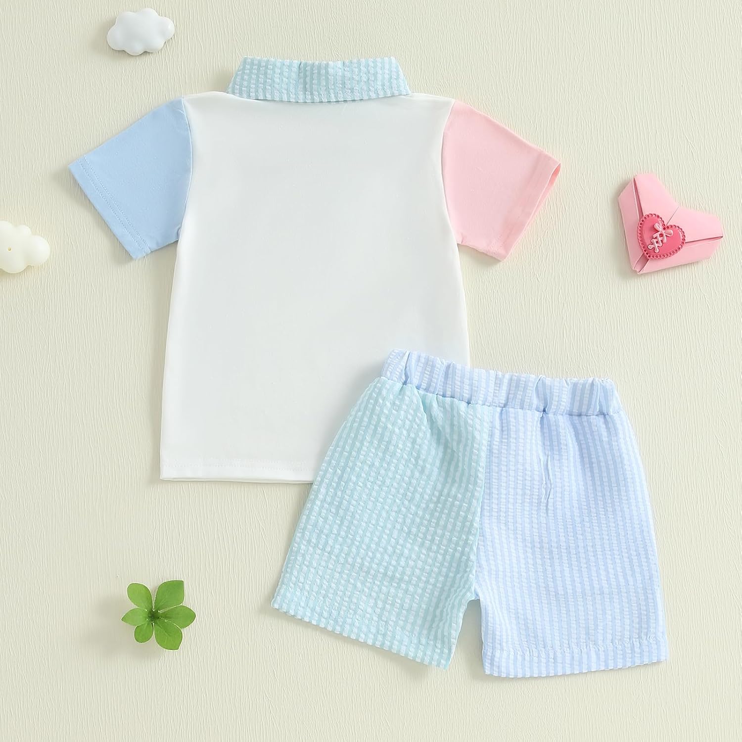 Short Sleeve Casual Set for Toddler Boys