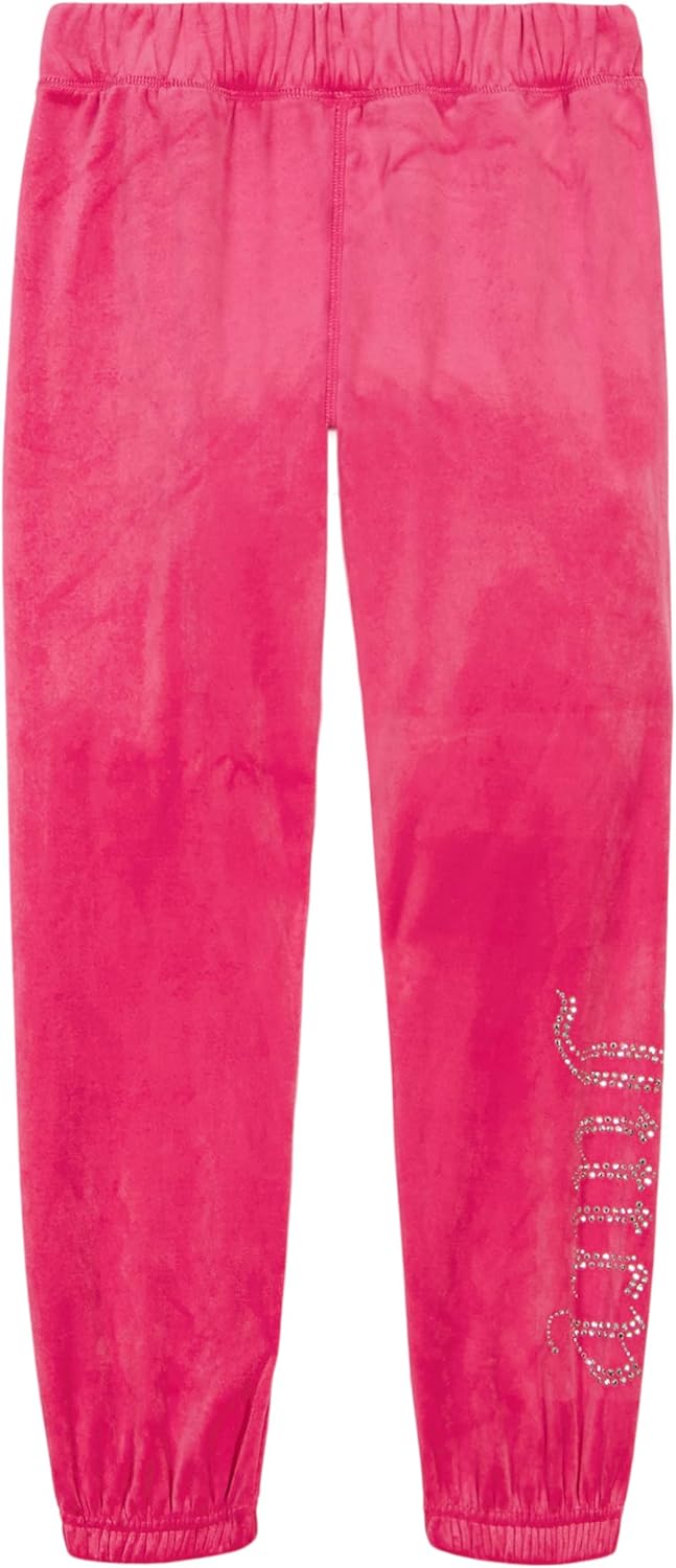 Juicy Couture Girls Plush Velour Jogger withLogo