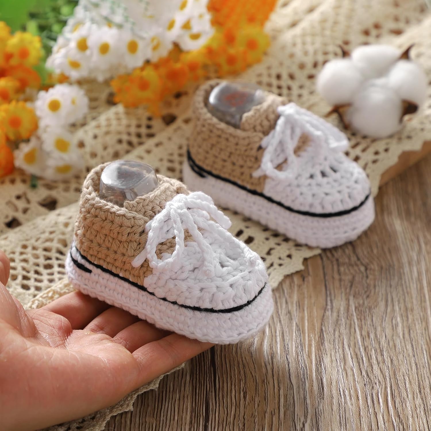 Soft Cozy crochet baby shoes for