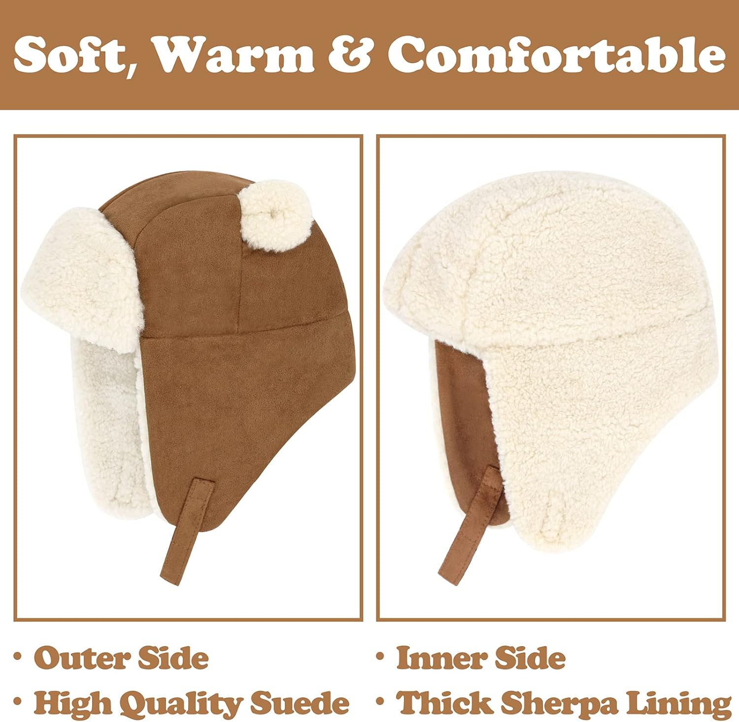Sherpa Toddler Winter Beanie with Bear Ears