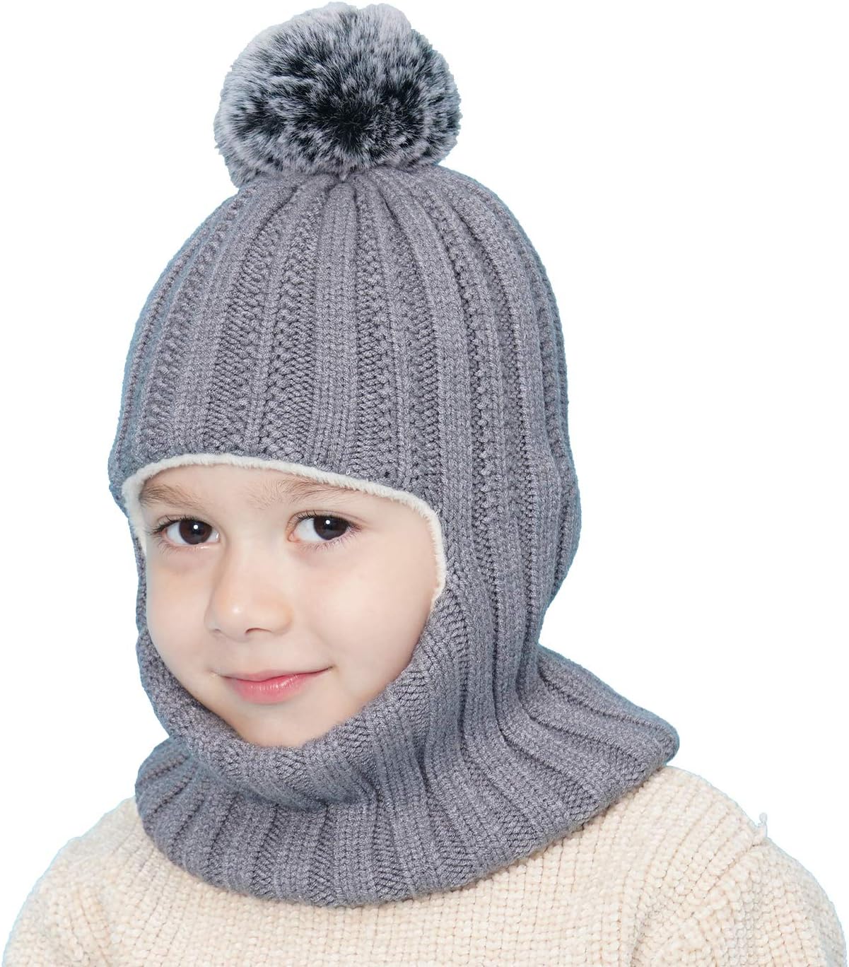 ZWA Baby Toddler Winter Hat Scarf