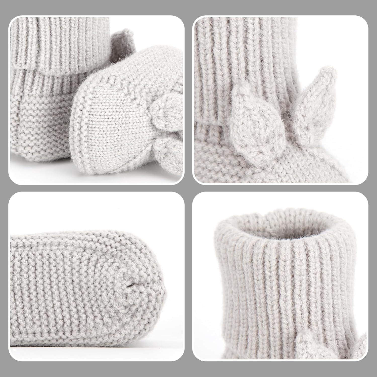 Loyfoky Baby Booties - Soft Stretchy Warm Perfect for Newborns and Walkers
