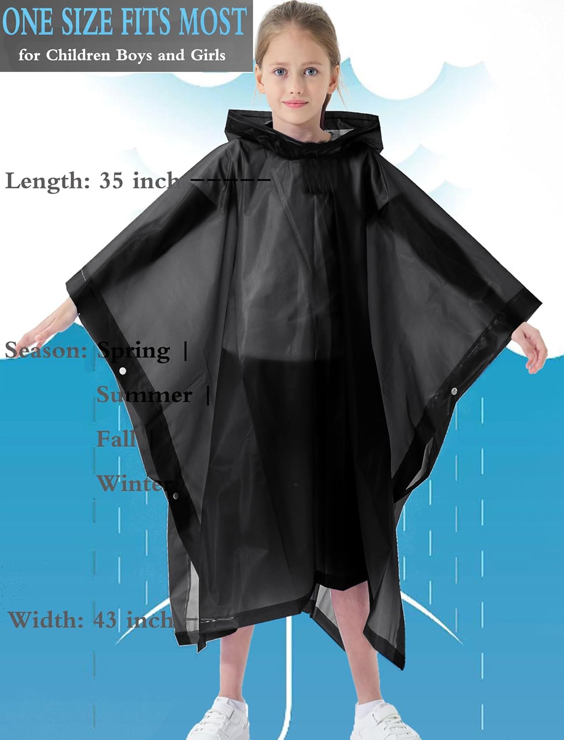 Weatherproof rain jackets for Kids Boys Girls