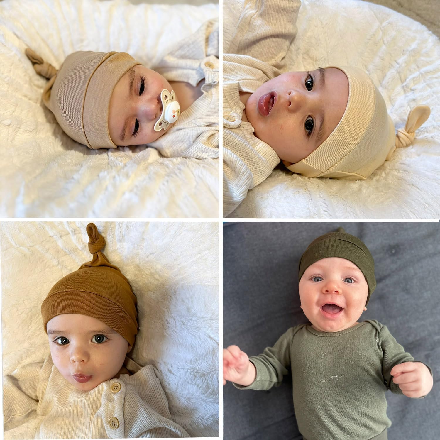 BEoffer 8-Piece Baby Newborn Hats Set