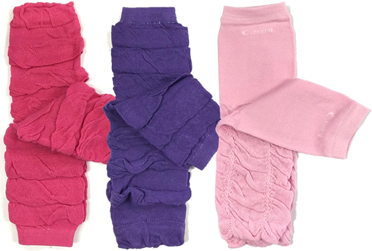 Bowbear Little Girls 3 Pair Gathered Ruffled Leg Warmers