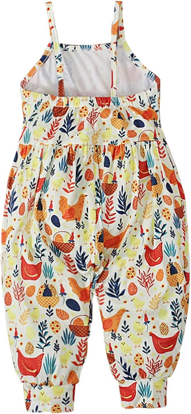 Baby Girl Easter Outfits - Toddler Bell Bottoms Romper