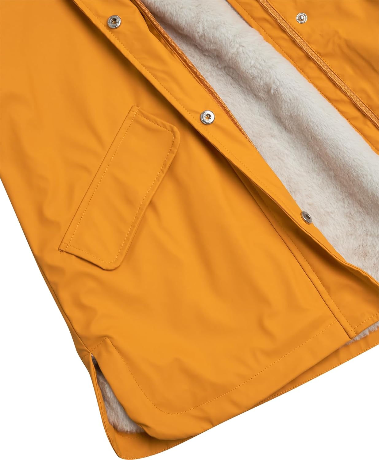 Stylish Girls Sherpa Waterproof Rain Jacket for Outdoor Adventures