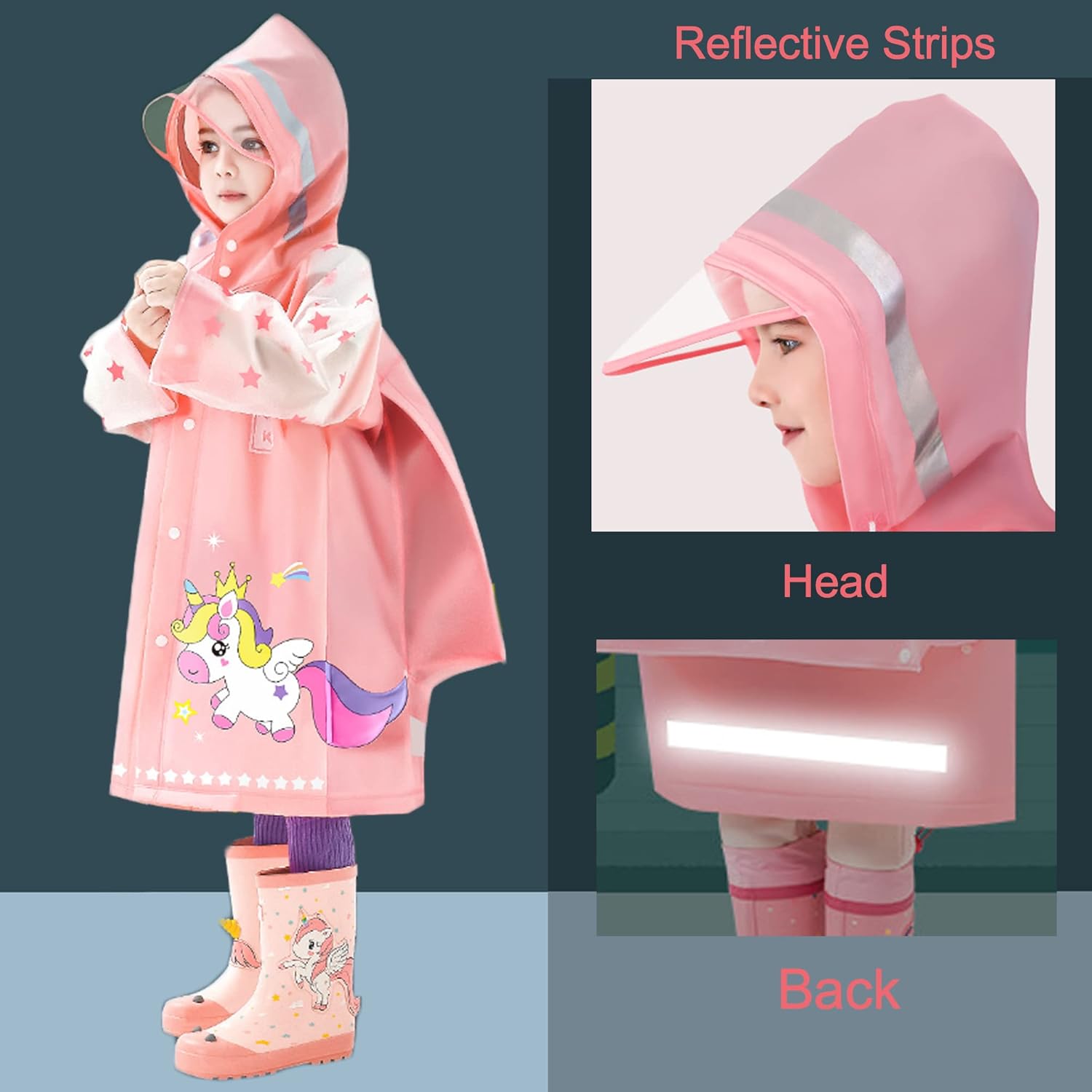 Fewlby Kids Rainbow Coats
