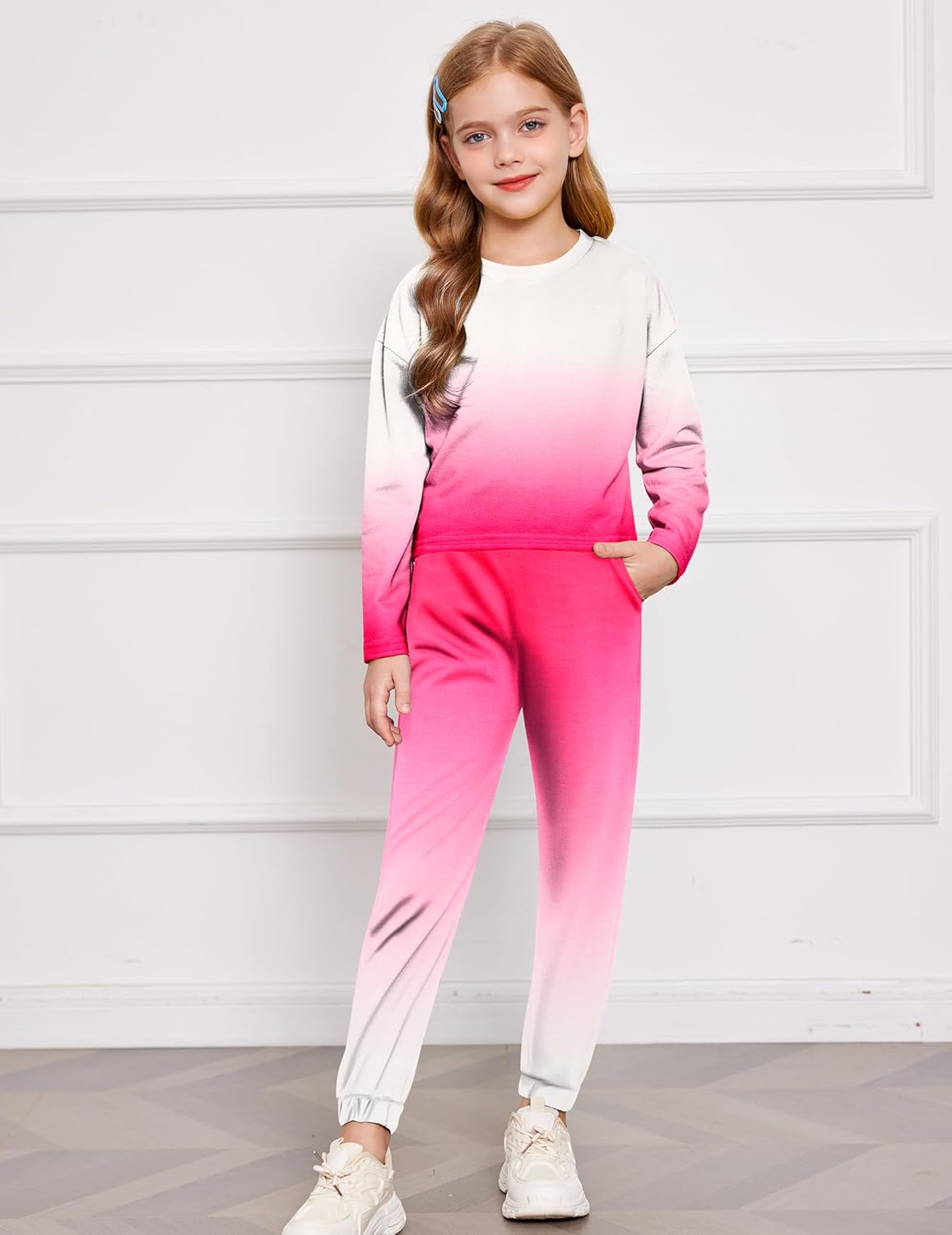 Arshiner Tie Dye Girls Outfit Set - Soft comfy for girls