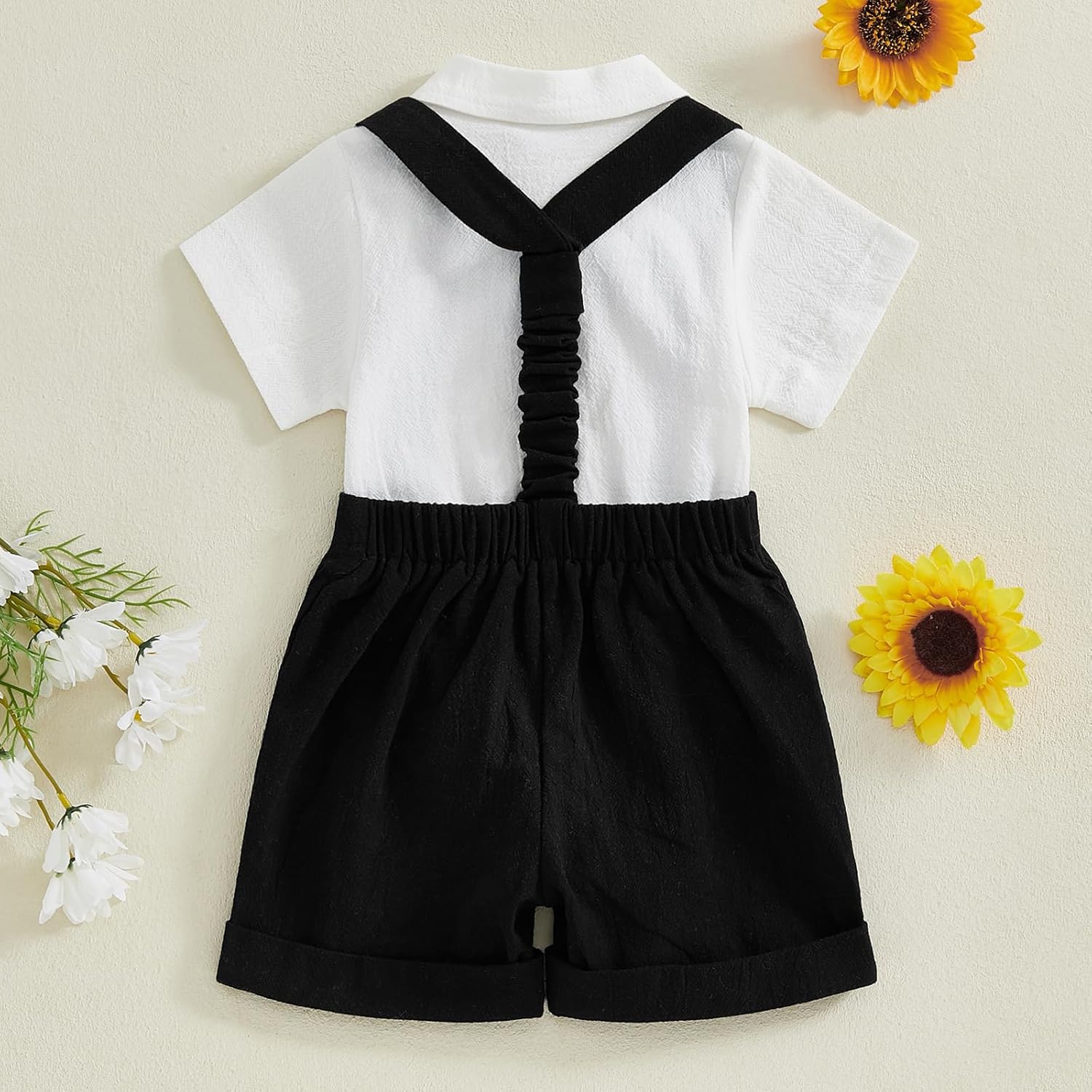 Newborn Boys Gentleman Outfit Romper Set