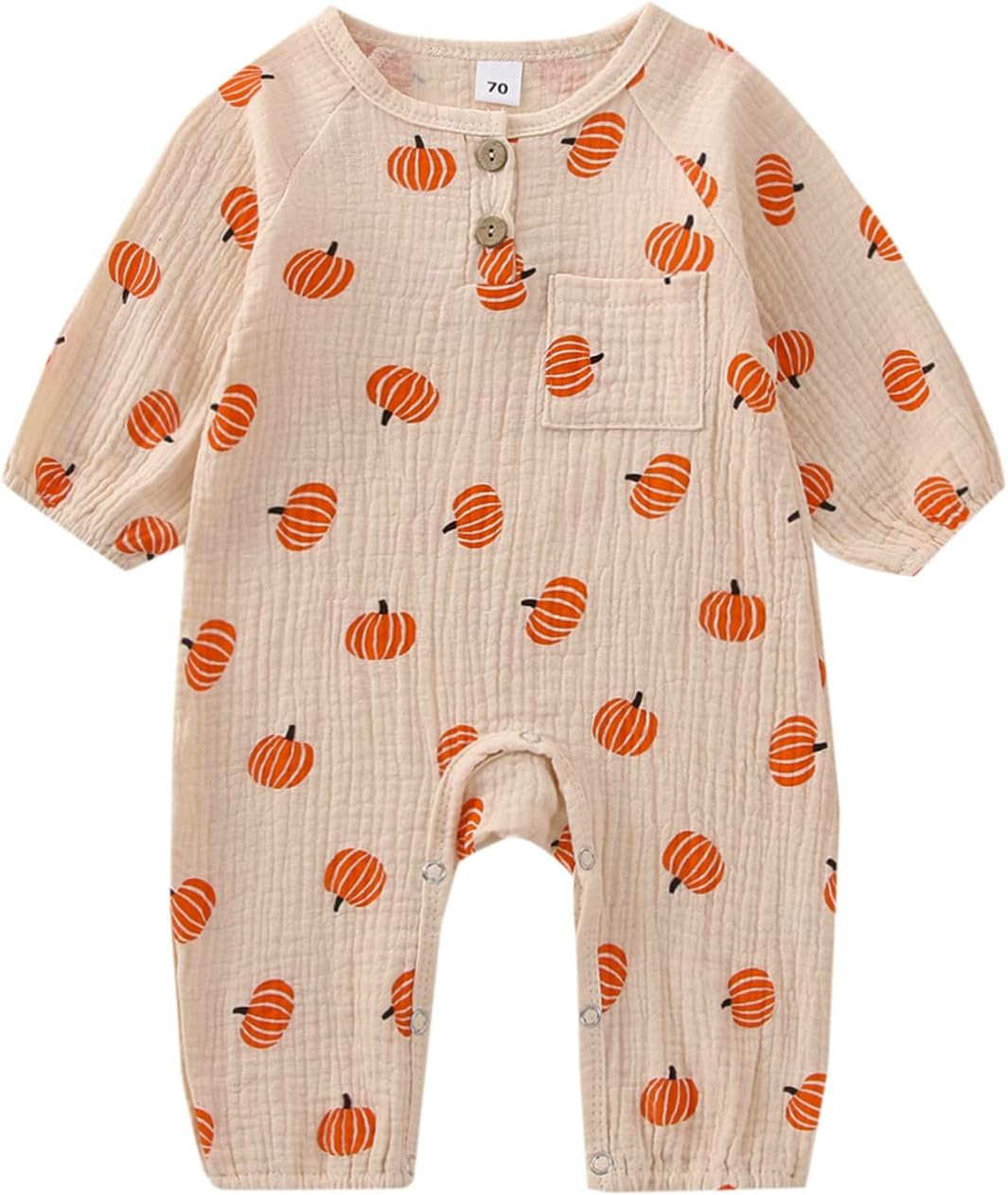 Halloween Infant Romper - pumpkin ghost print