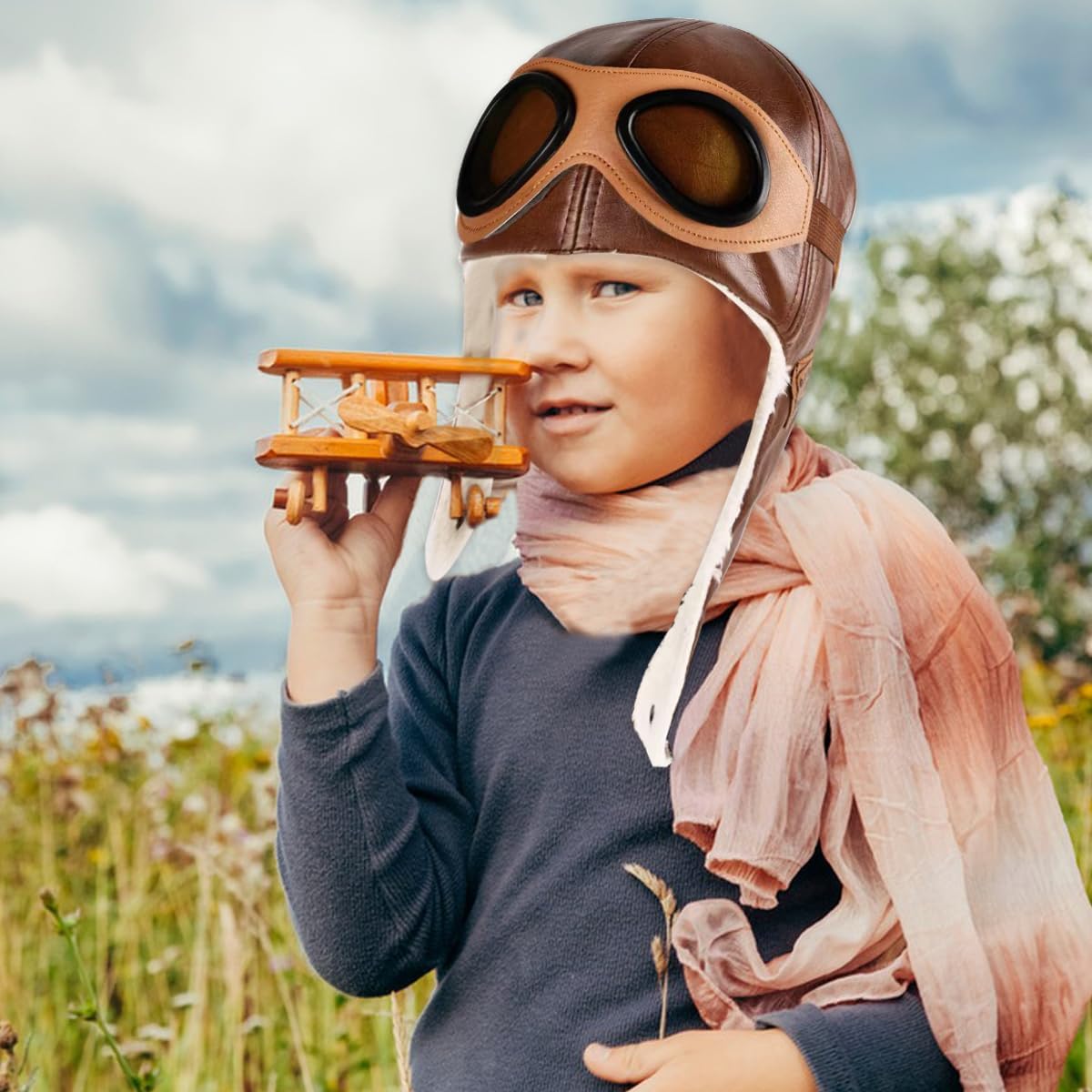 Ewanda Store Baby Kids Aviator Pilot Hat