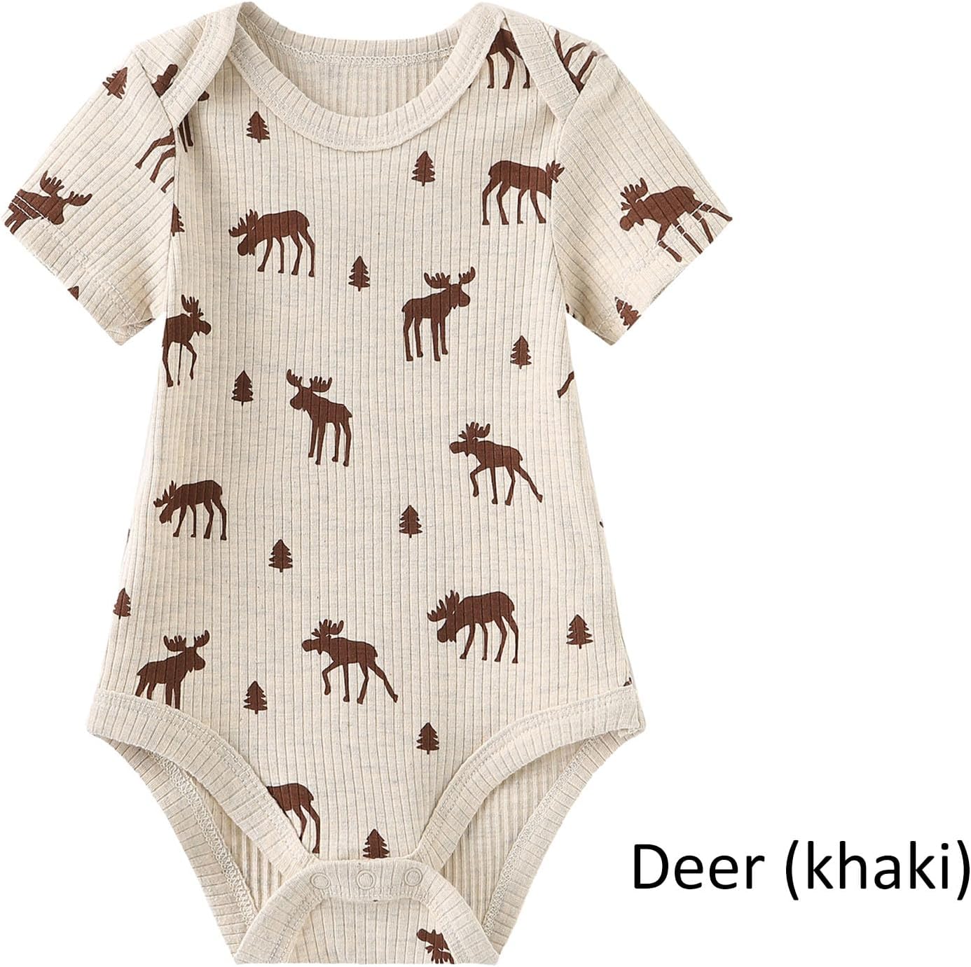 Ruliby Baby Bodysuit and Pant Set 6-Piece Ribbed Soft