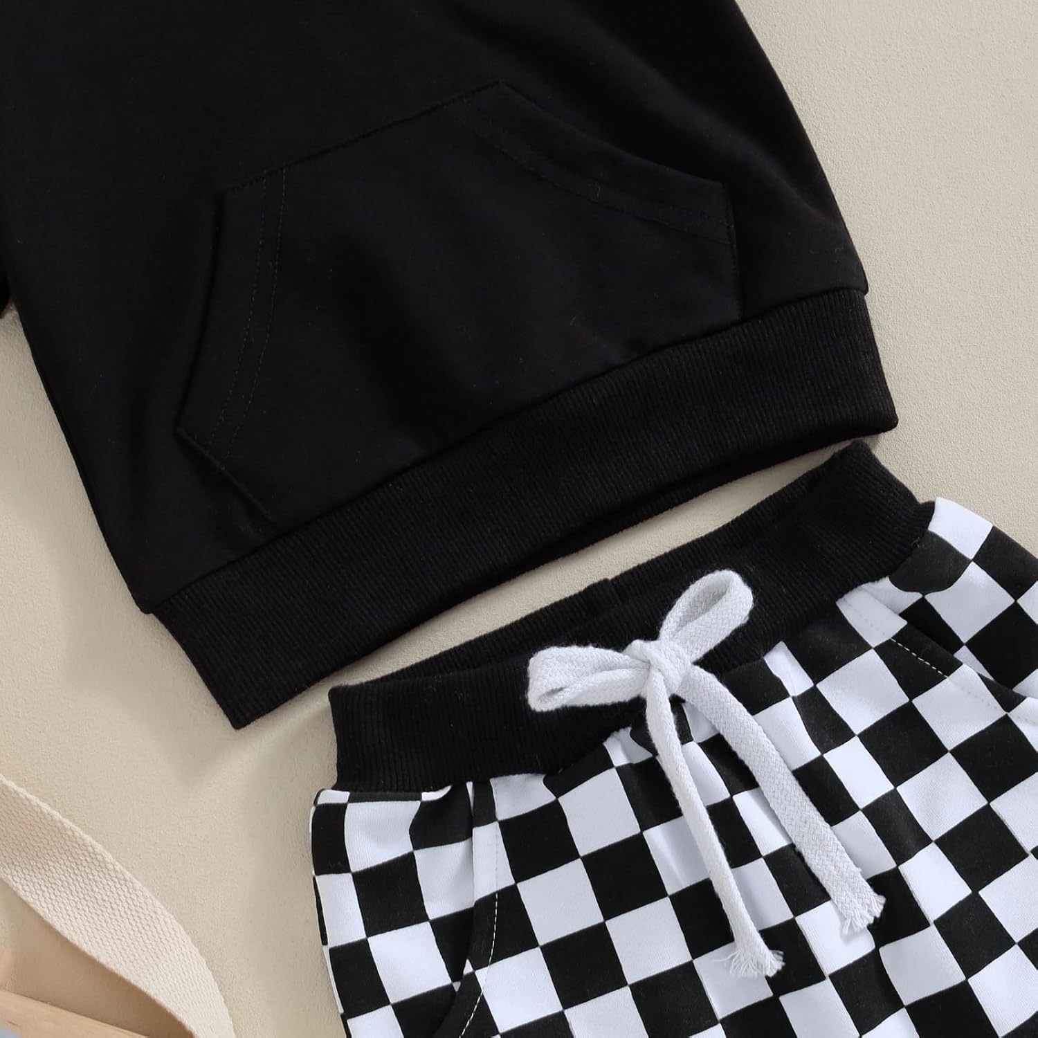 LLow_FD short setPlaid Hooded TopShorts Summer Outfit