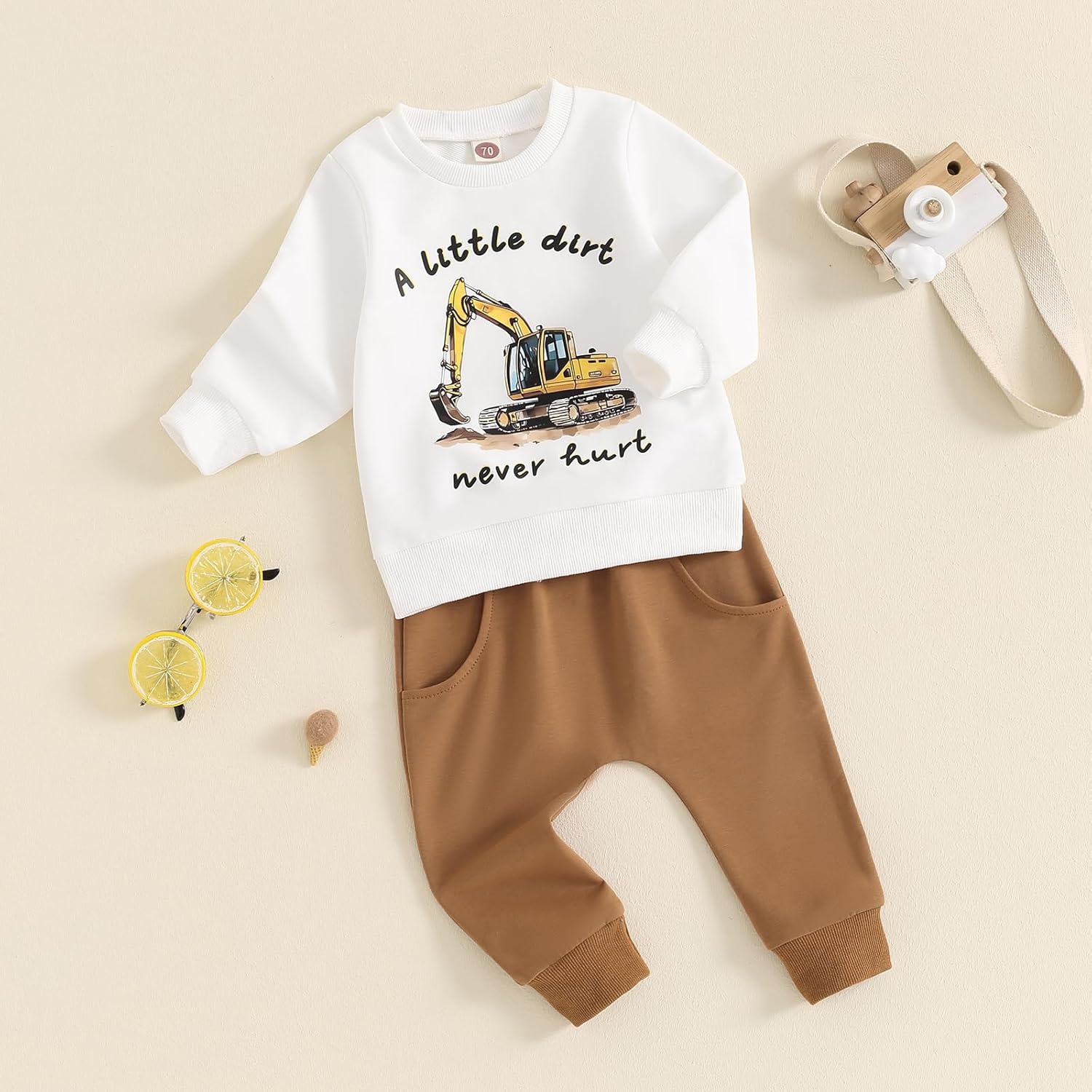 MAYUMMPY Toddler Boys Tractor Farm Set - Cute Cozy