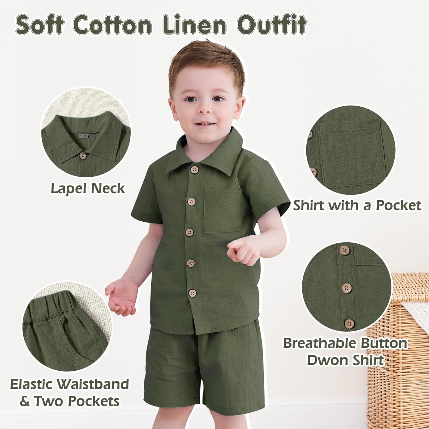 Perfect Day for summertime NeutocdToddler Boy Outfit Too Cute Too Comfortable