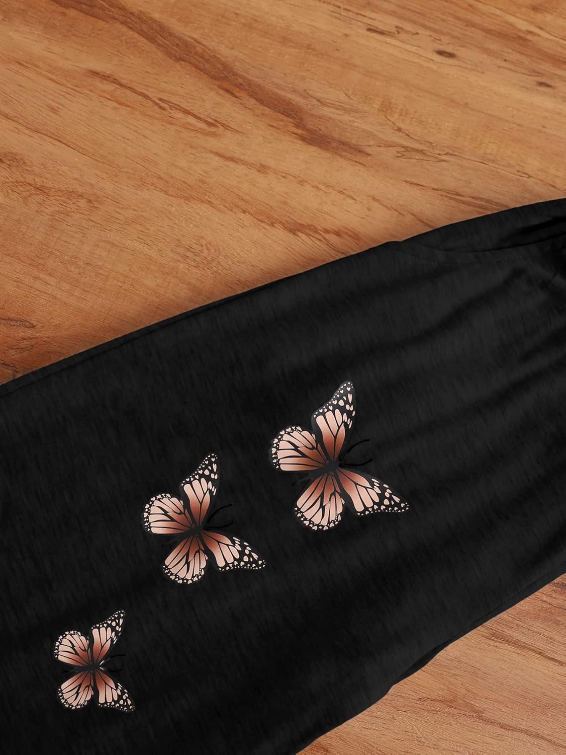 OYOANGLE Girls Summer Butterfly Tee Sweatpants Set