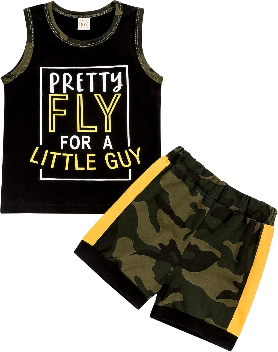 Adorable Fun Stripe Short Set for Toddlers Boys