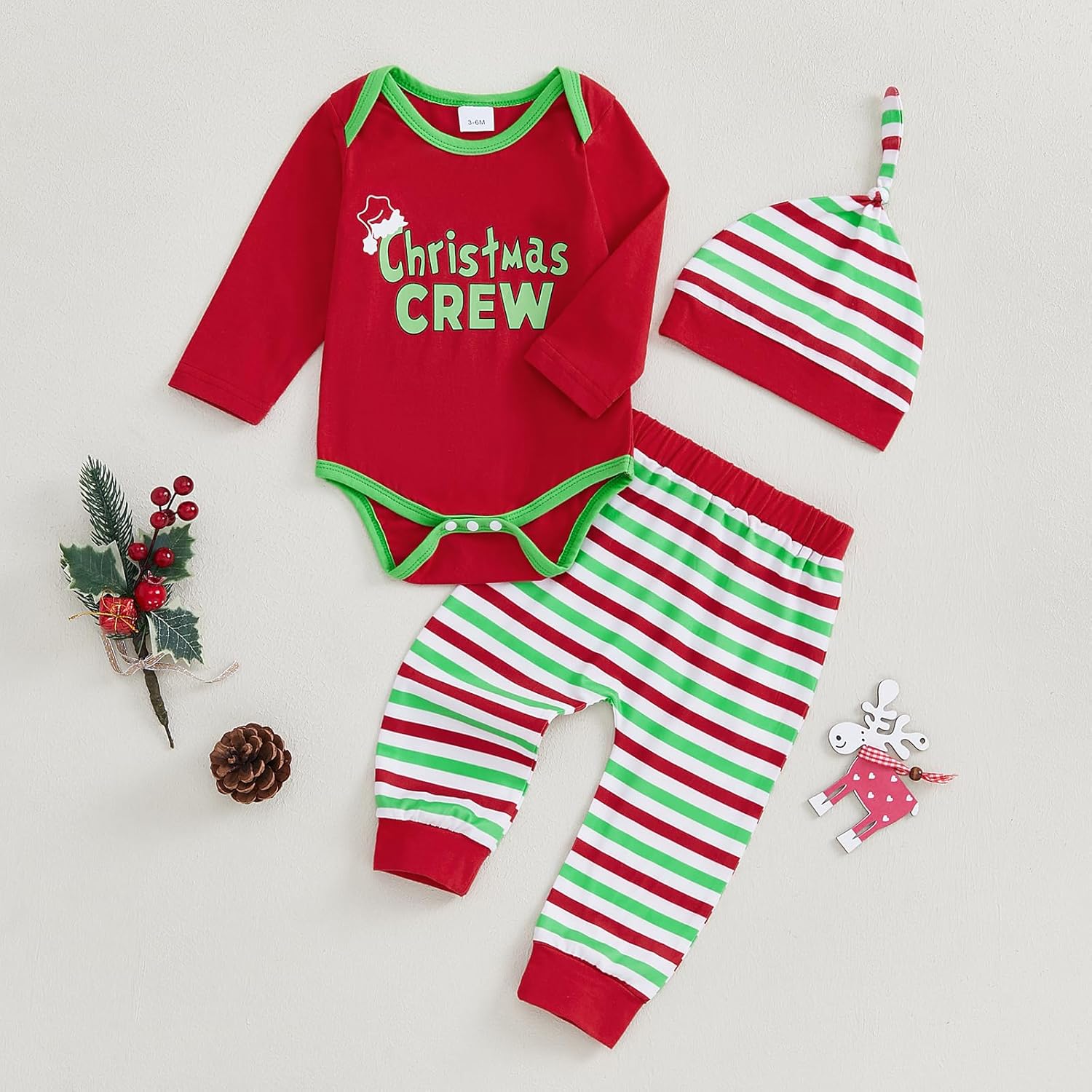 Christmas Baby Outfit 0-18M
