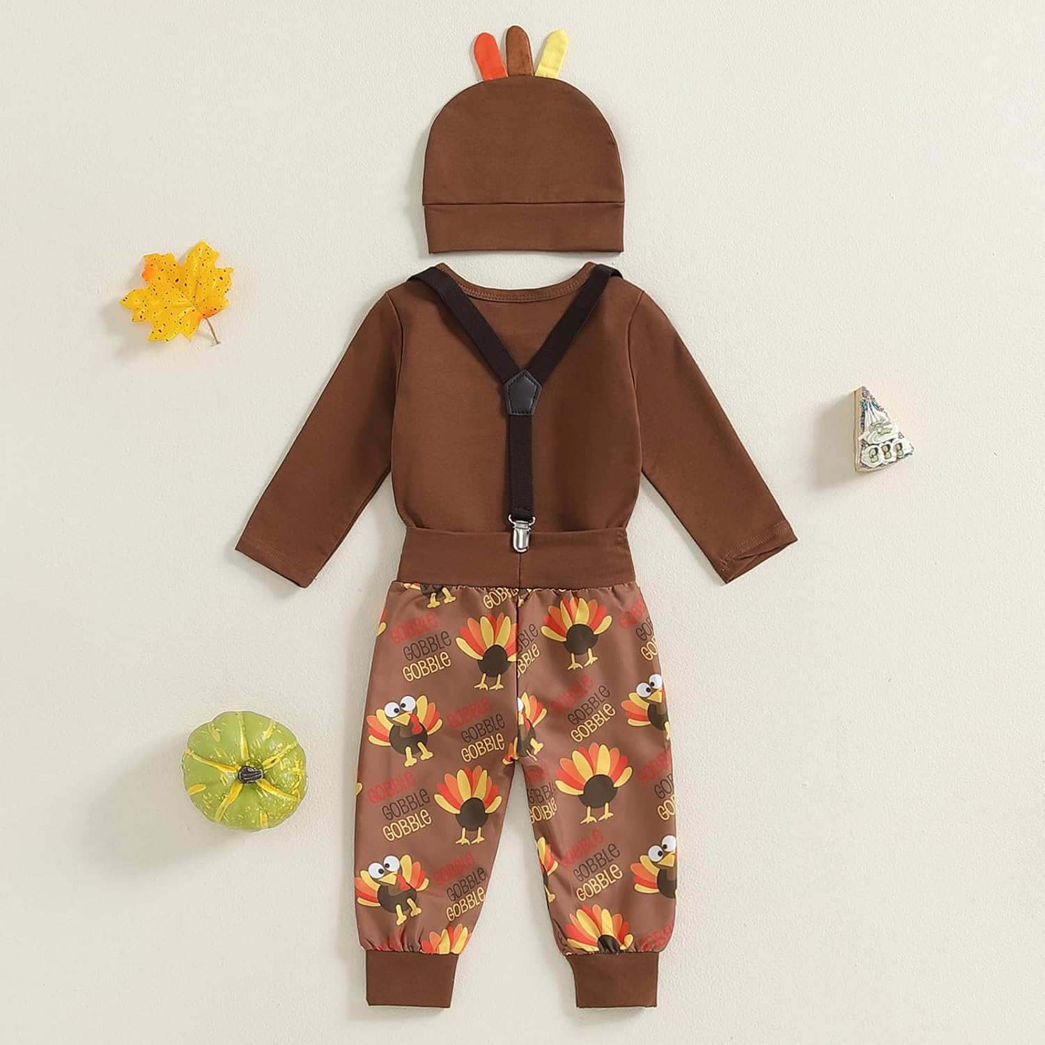 My First Thanksgiving Baby Boy Outfit 5 stars