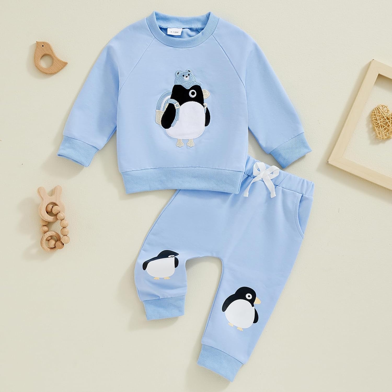 Adorable Penguin Embroidered Childs Perfect Fit