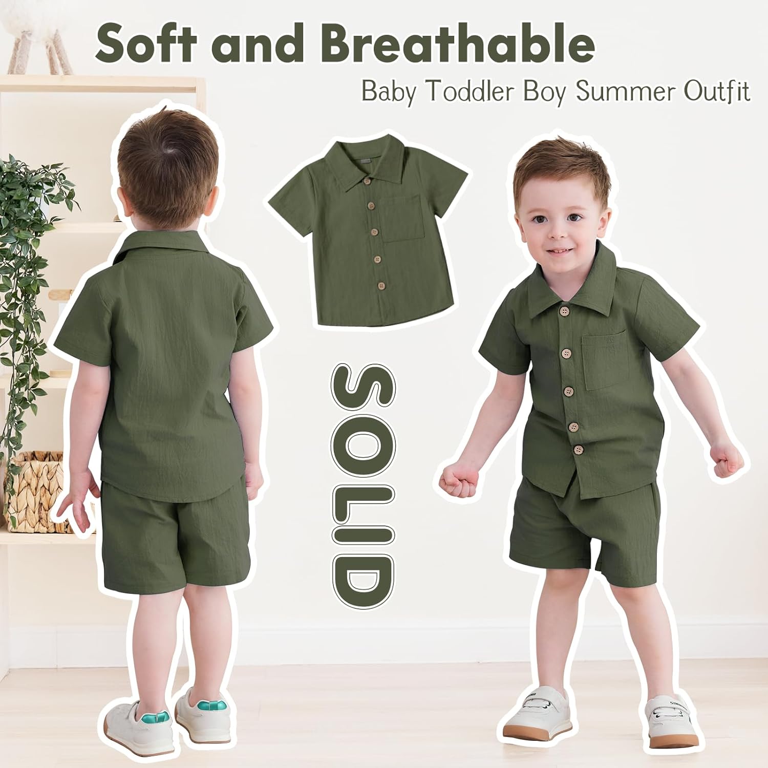 Perfect Day for summertime NeutocdToddler Boy Outfit Too Cute Too Comfortable