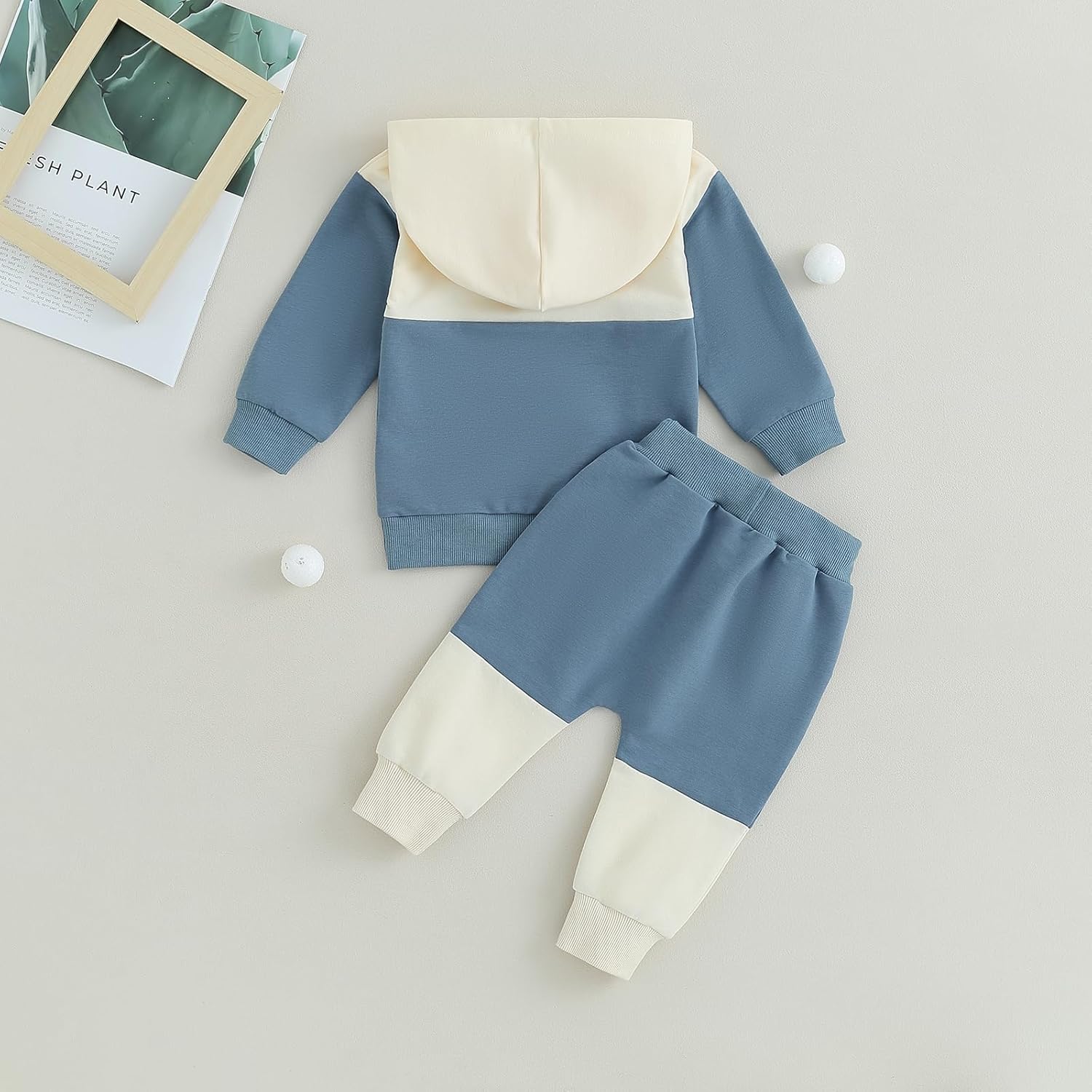 Tiacham Baby Boy Clothes Comfy Cute Hoodie Pants Set