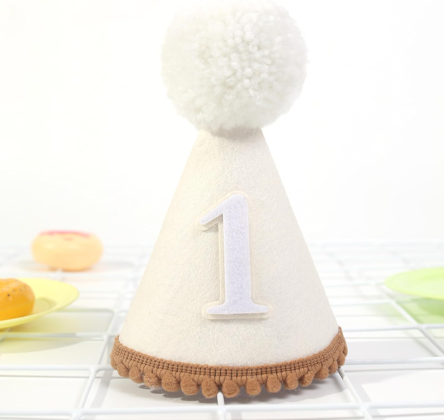 Boho 1st Birthday Hat - Conical Cap