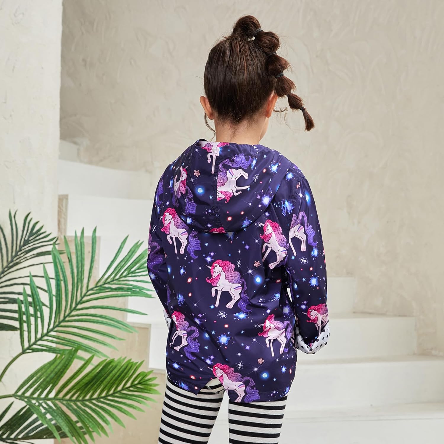 QPANCY Girls Lightweight Waterproof Hoodie