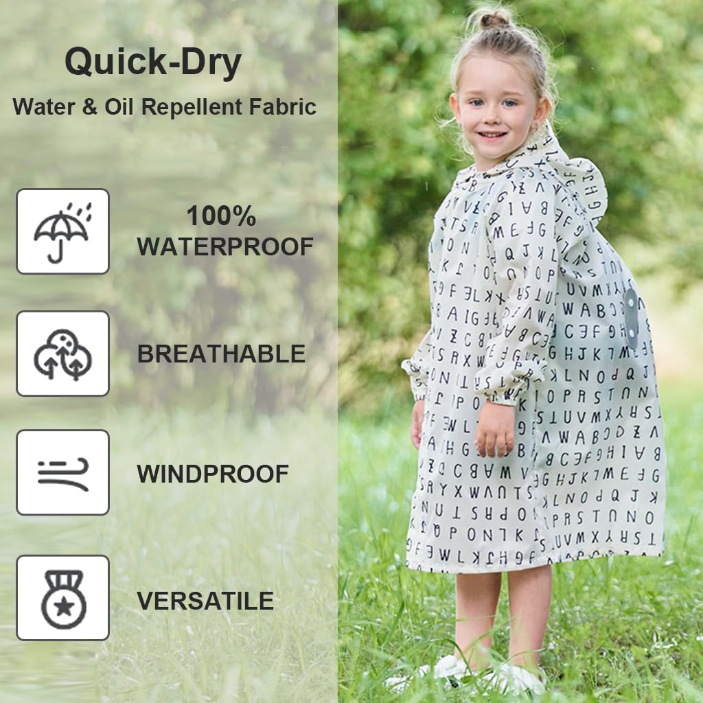 Weather-Resistant Toddler Kids Rain Coats