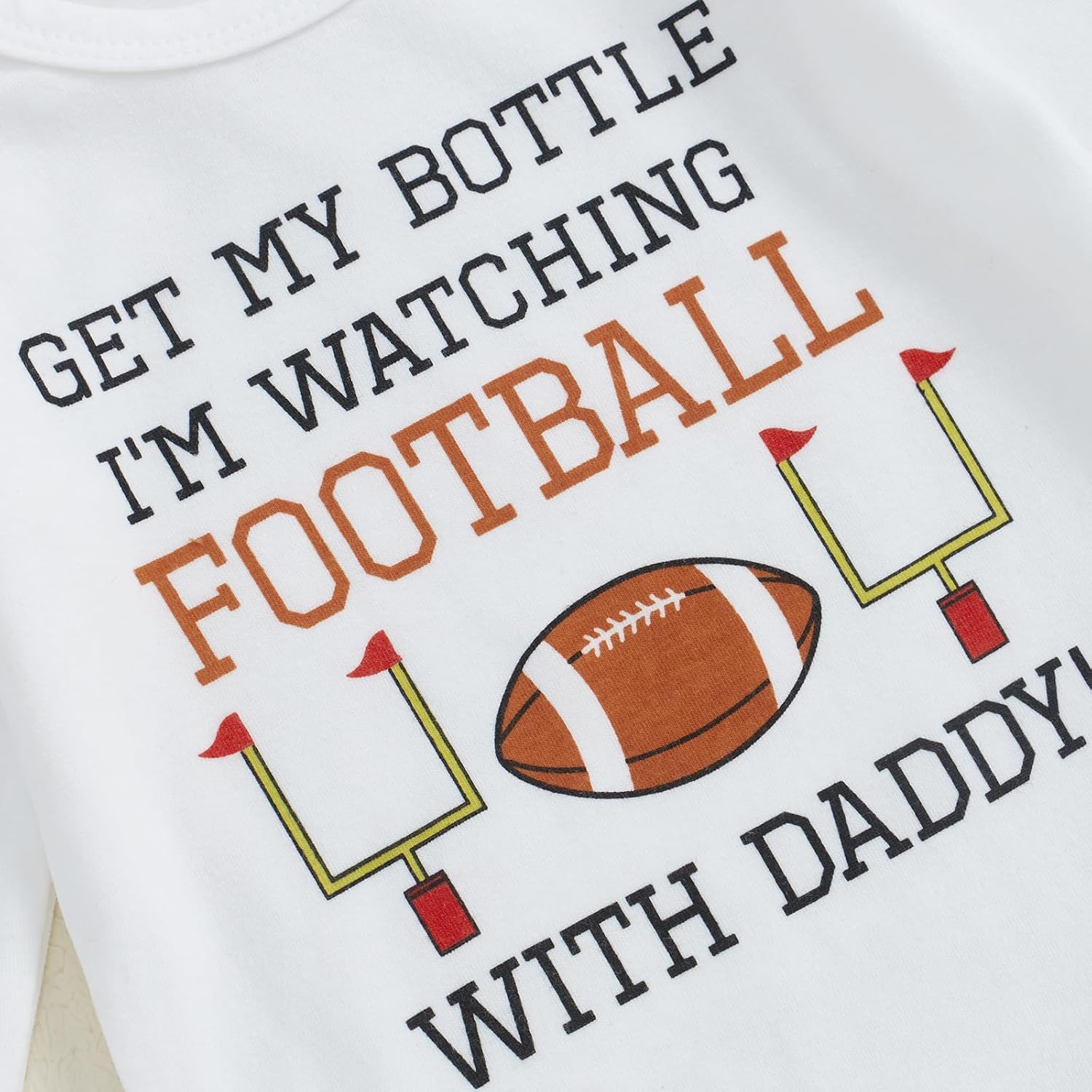 Newborn Baby Boy Football Outfit Romper Pants Set for Fall Innovation