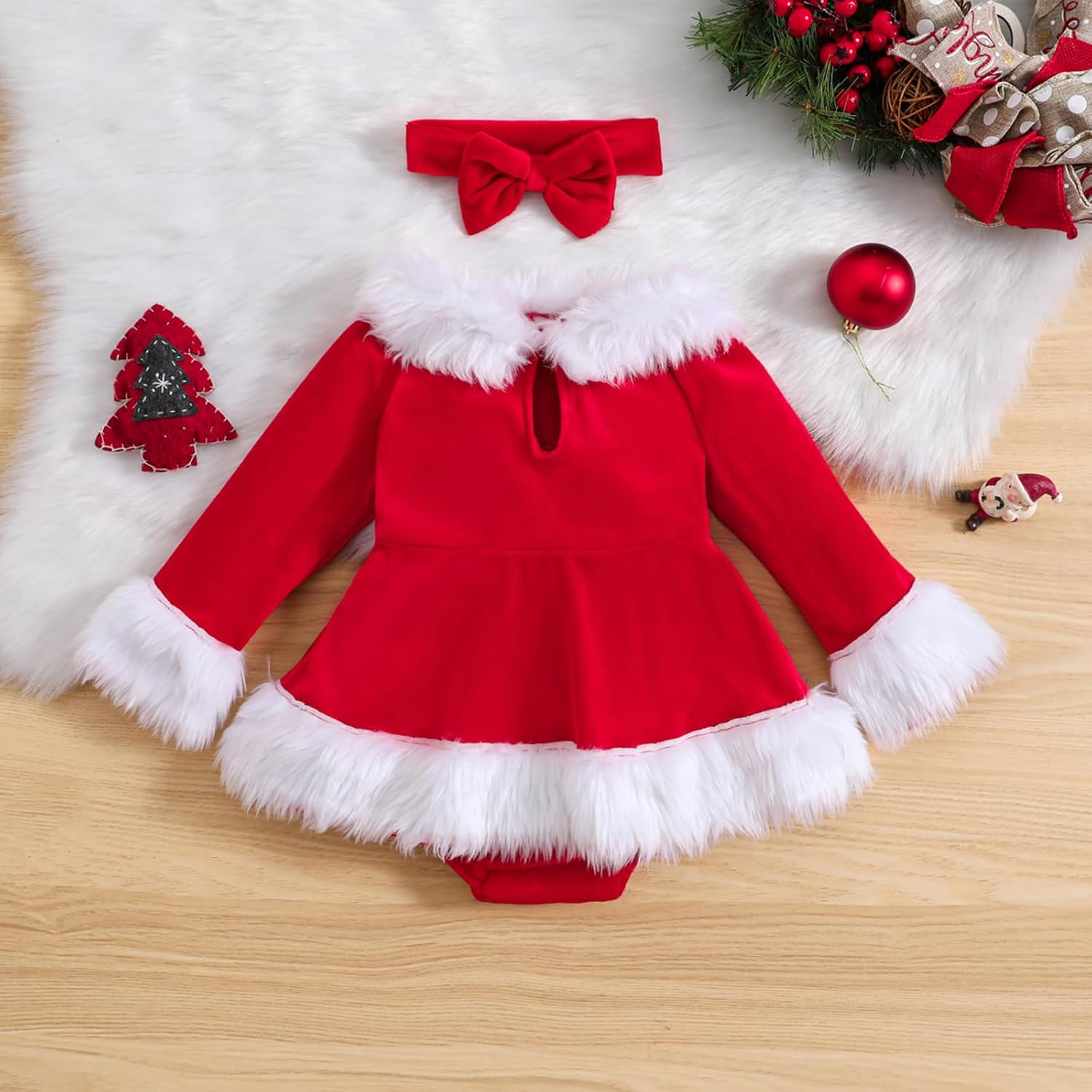 Yccutest Christmas Romper for Newborn Girls