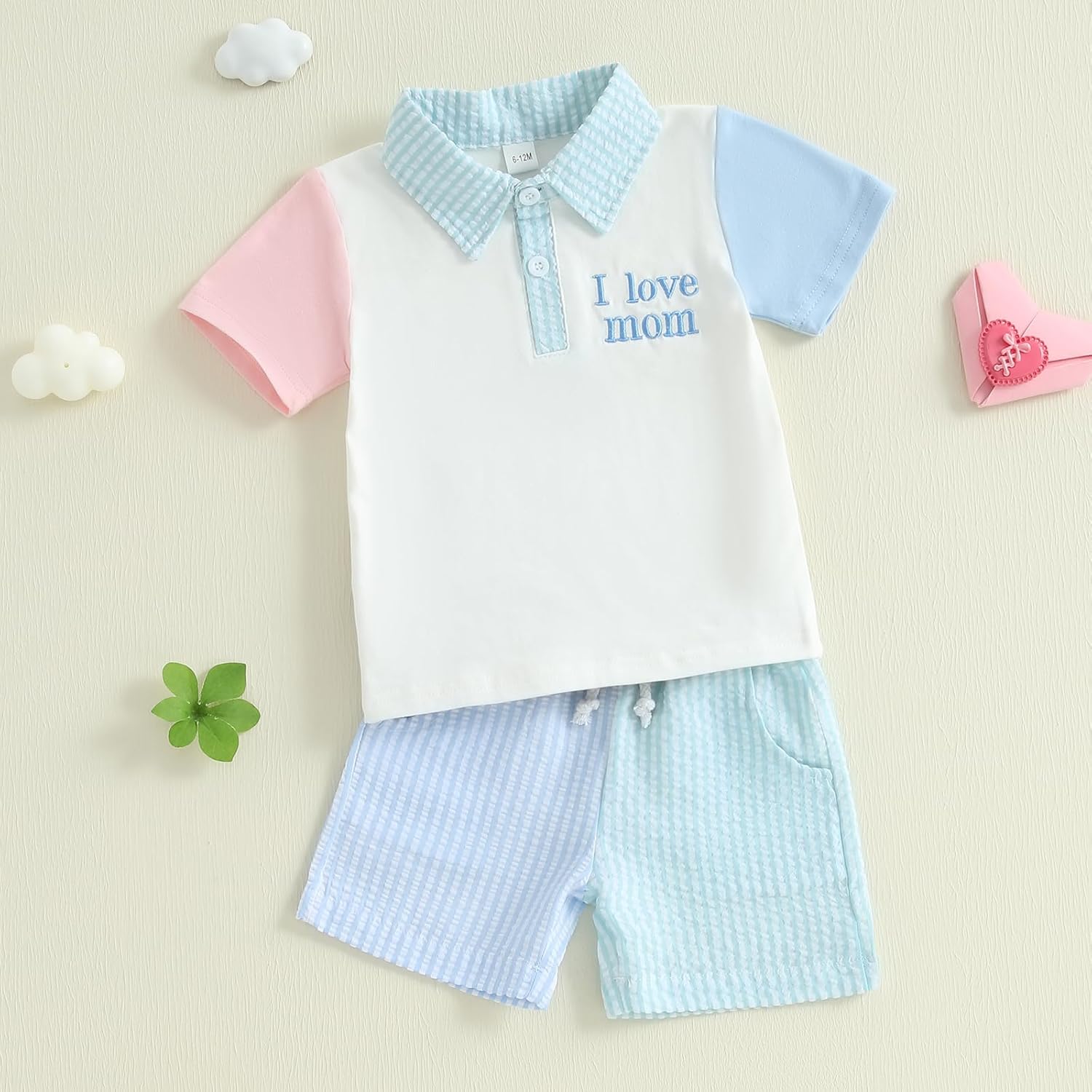 Short Sleeve Casual Set for Toddler Boys