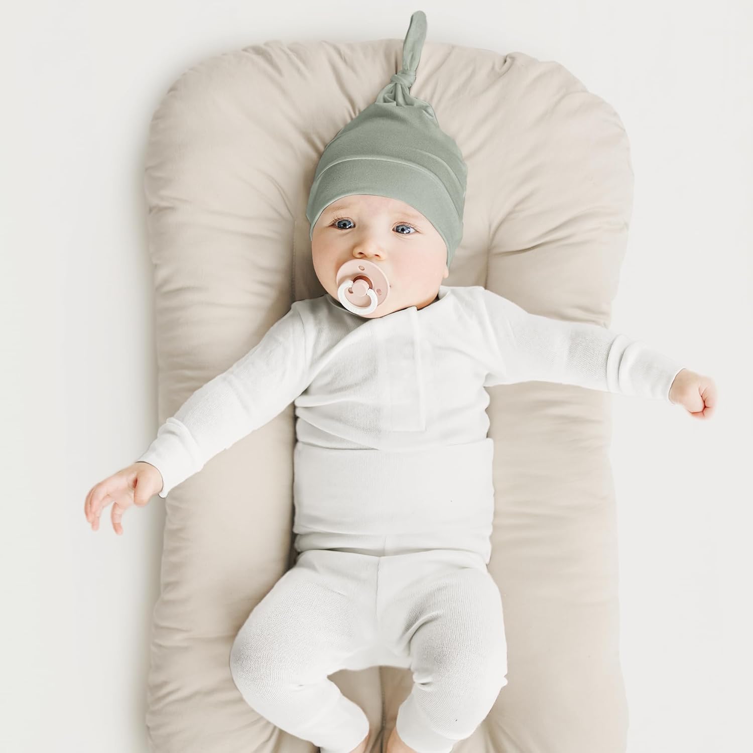 Konssy 6-Piece Baby Newborn Hats Set 0-6 Months