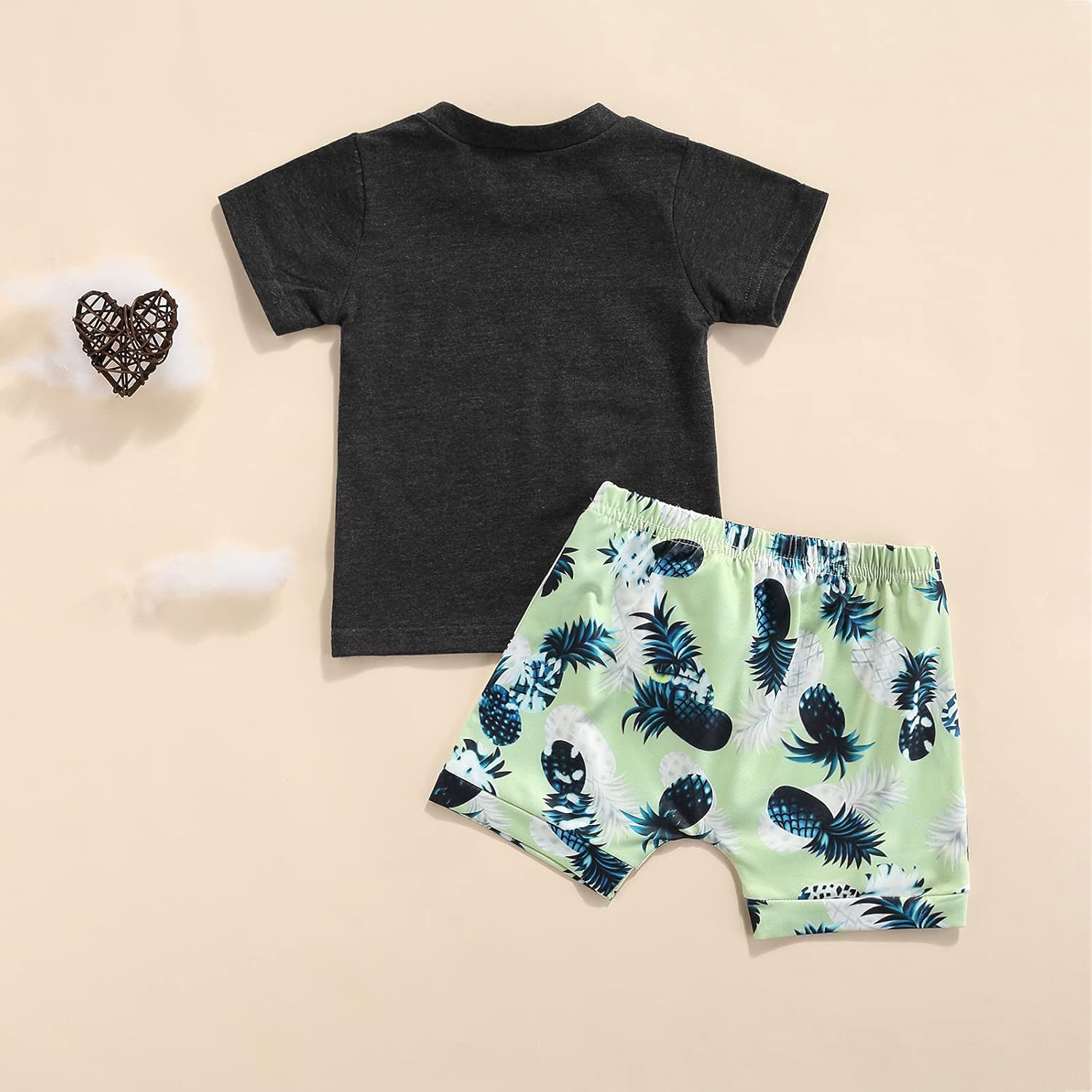 Mamas Boy Cactus Pineapple Toddler T-Shirt Set