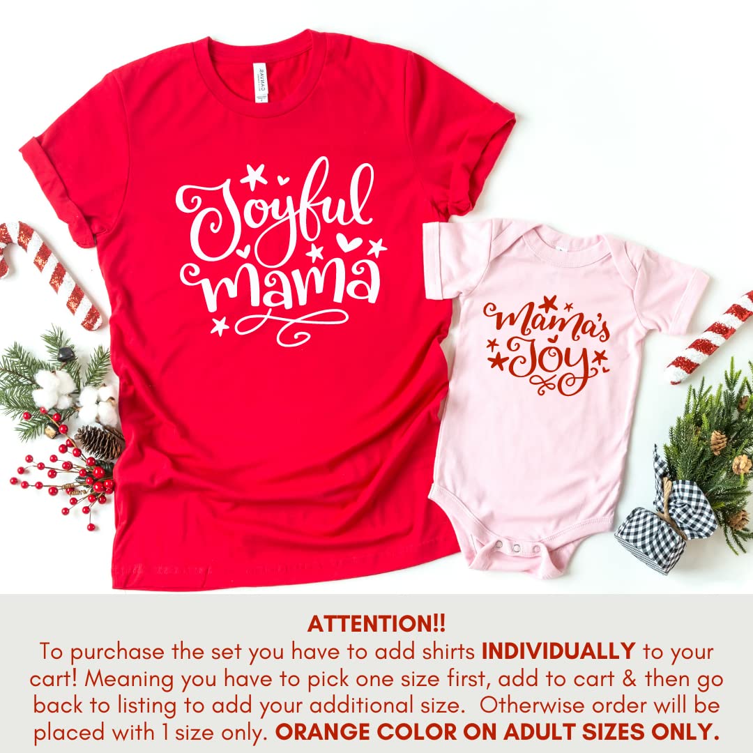 Matching Christmas Shirts for Mama and Baby