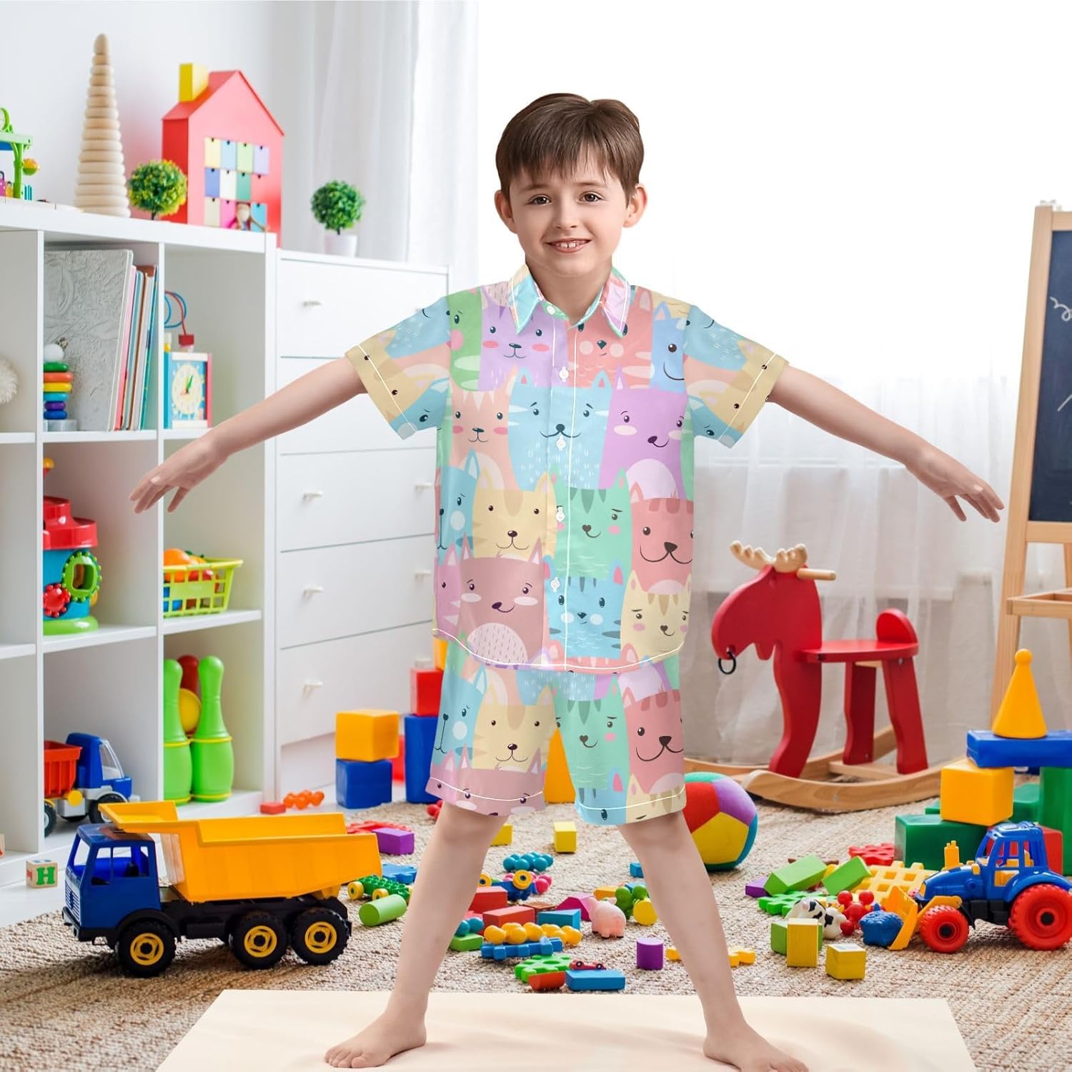 Visesunny Boys Hawaiian Outfit