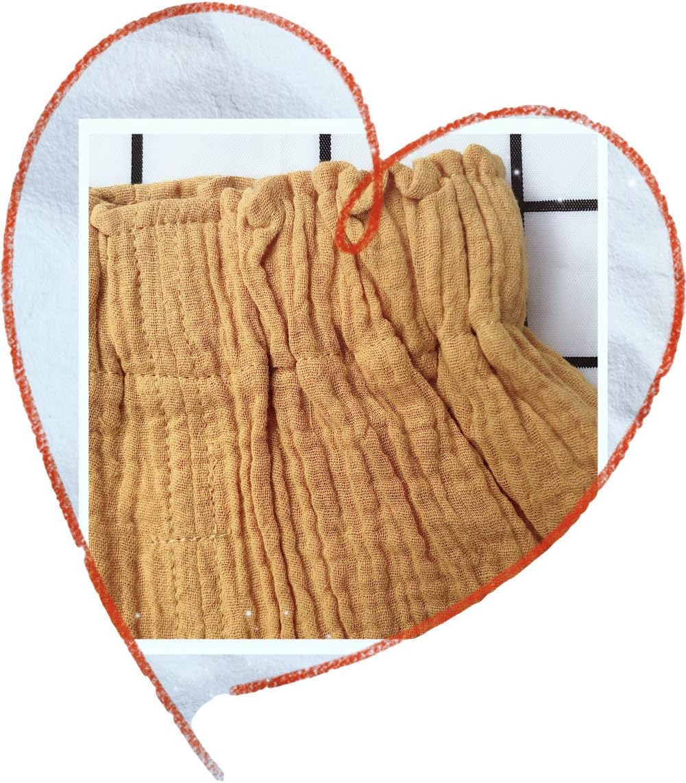 LOOLY 3-Pack Soft Cotton Linen Bloomers for Boys Girls