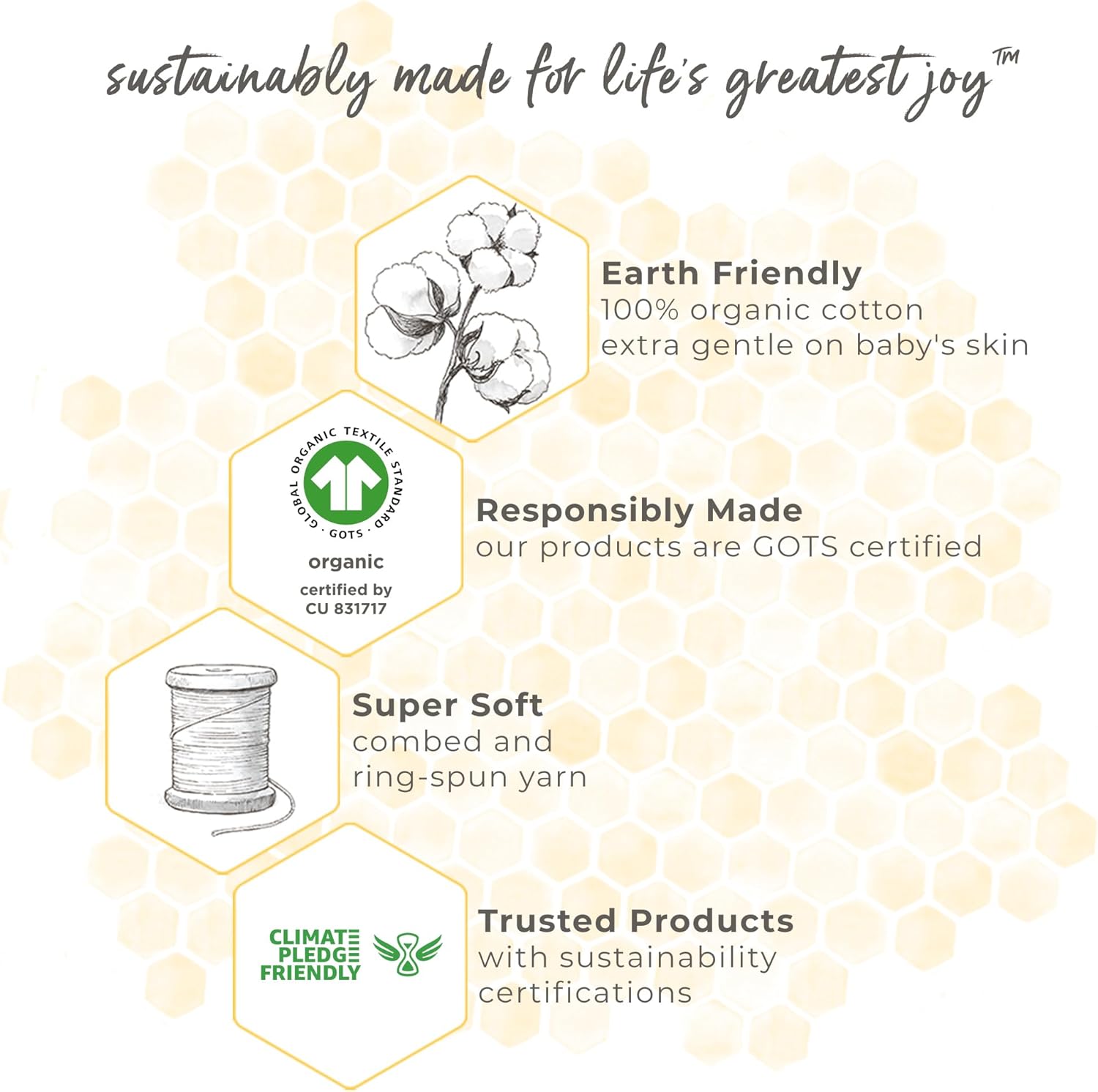 No-Scratch Organic Cotton Mittens for Babies
