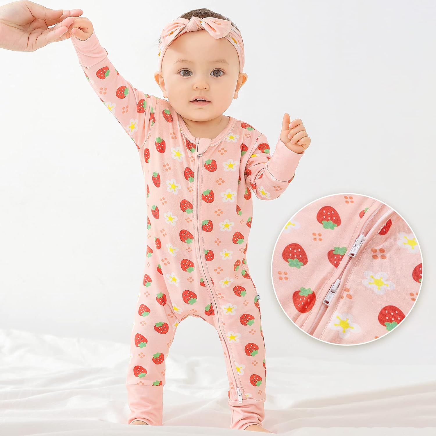 Little JamJams Zippered One-Piece Rompers for Babies 0-36 Months