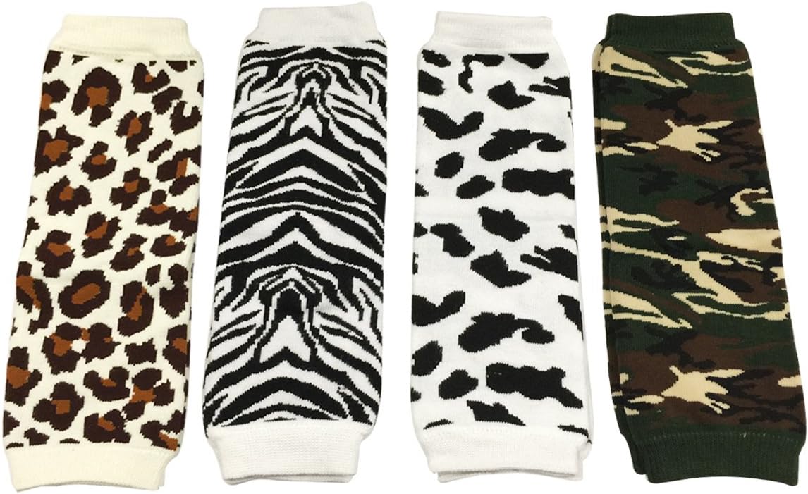 4-Pack Leg Warmer Set for Babies Toddlers