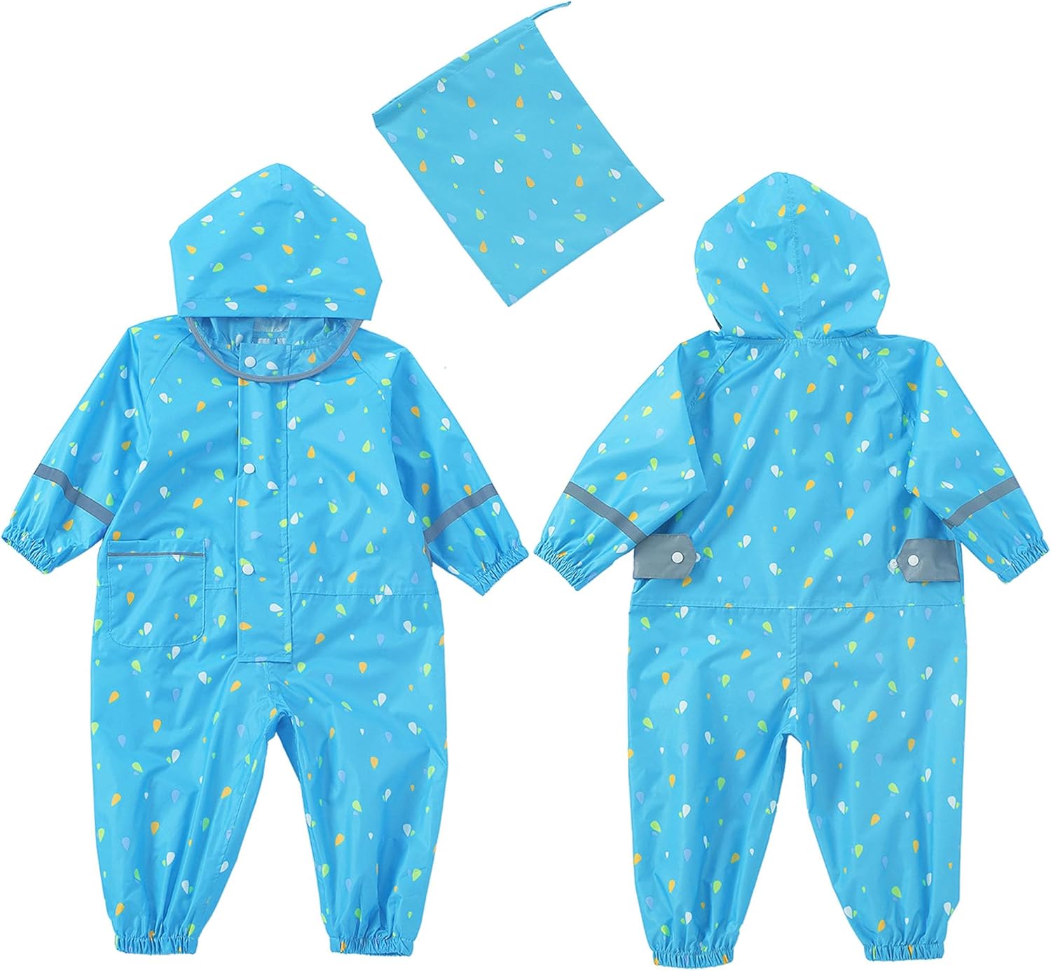 Fewlby Kids Toddler Waterproof Rain Jacket - Stay Dry Cozy