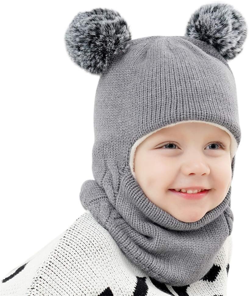 Cute Unisex Baby Winter Hat Scarf Set Best Gift for Little Ones