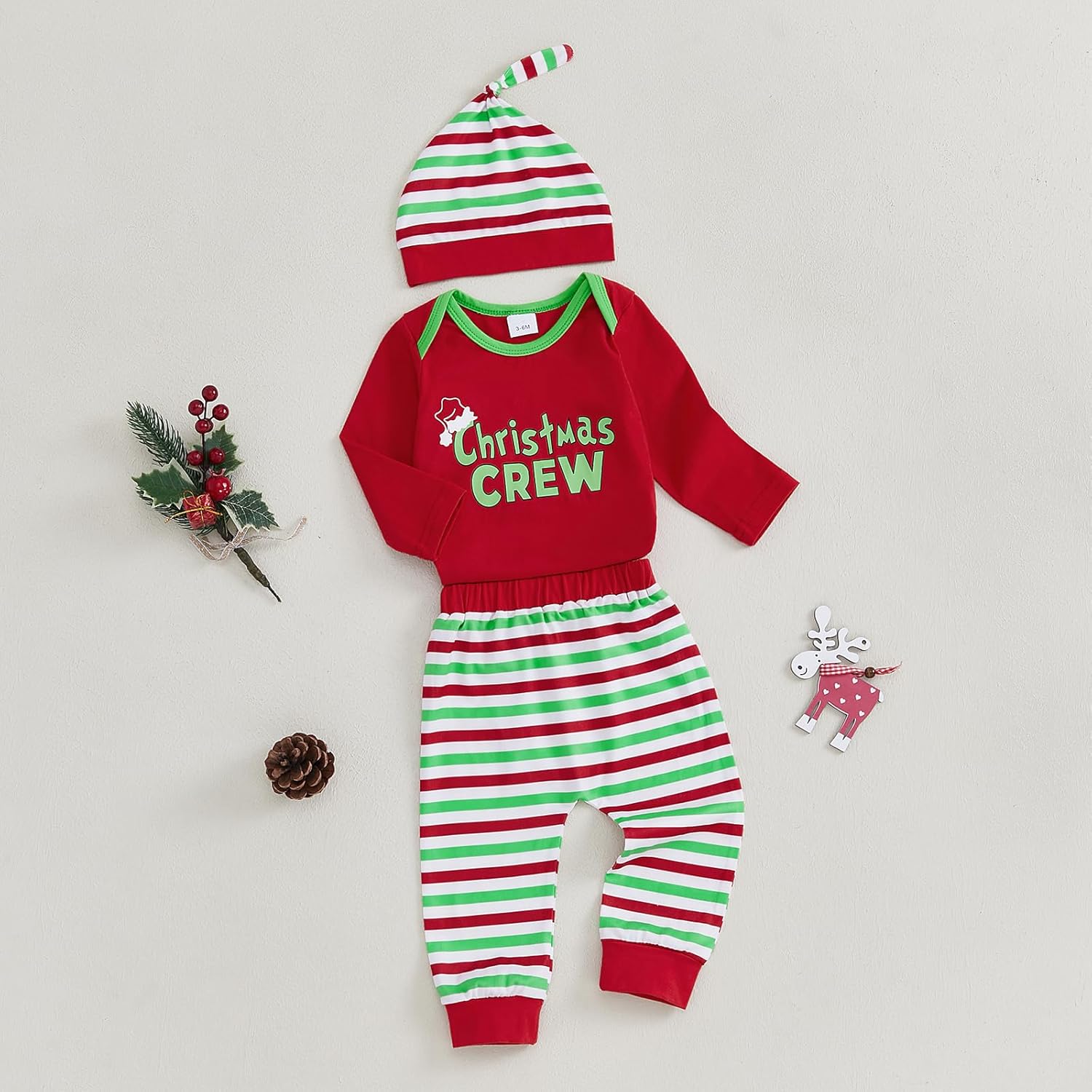 Christmas Baby Outfit 0-18M