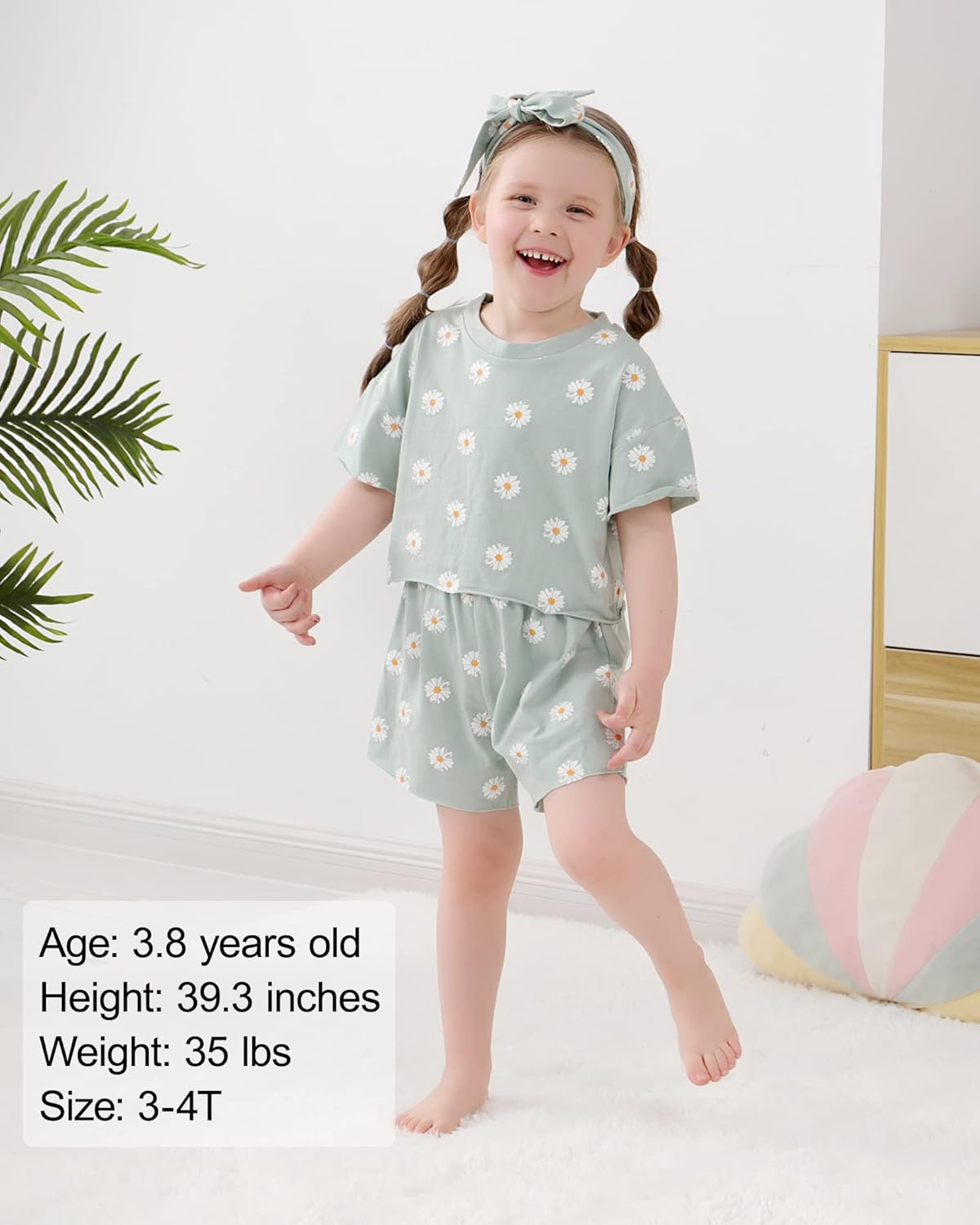 Cute Toddler Girl Outfits Floral Print Sets Summer Kids Clothing