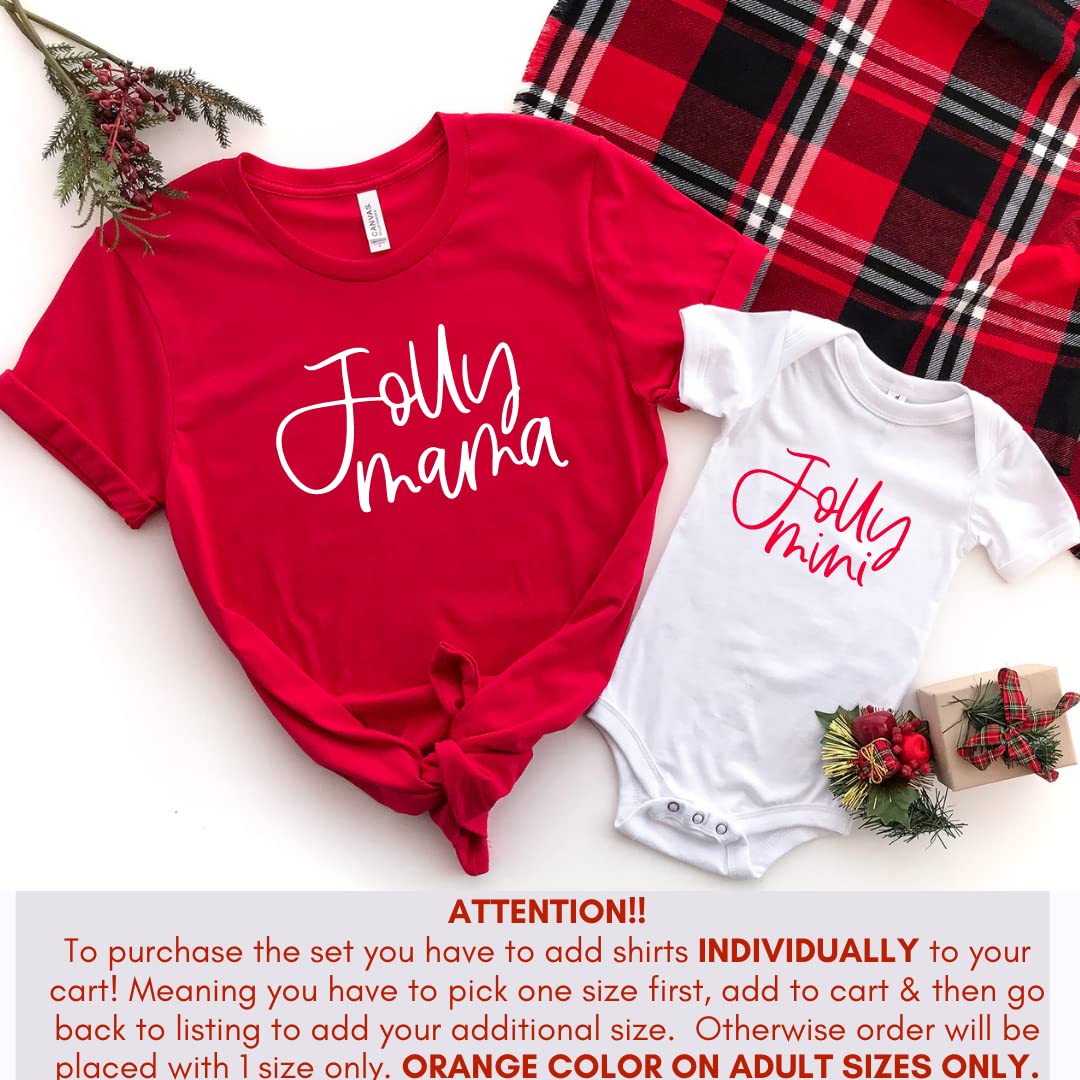 Jolly Mama Jolly Mini Christmas Mommy and Me Shirts