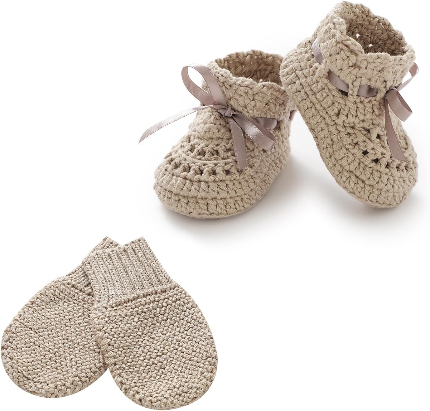 Cotton Mining Baby Booties Gloves