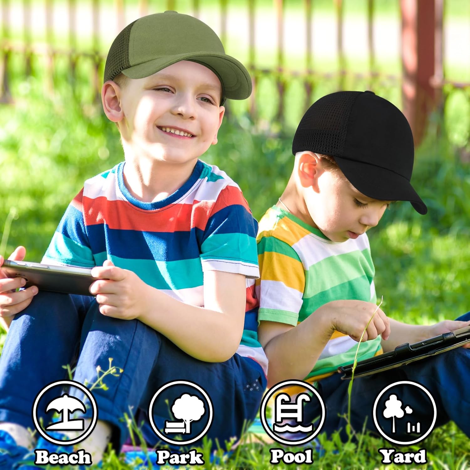 Sarfel Toddler Baseball Hat UPF 50 Sun Protection