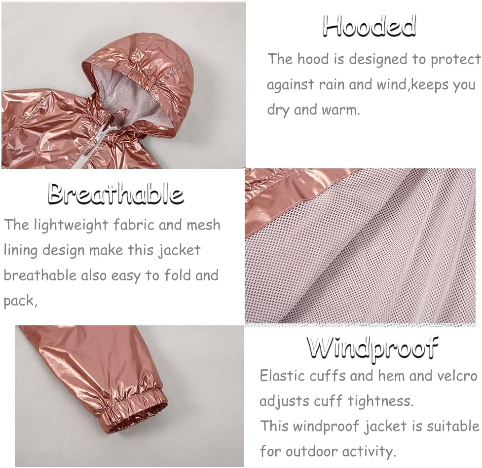 SNOW DREAMS Girls Waterproof Rain Jacket