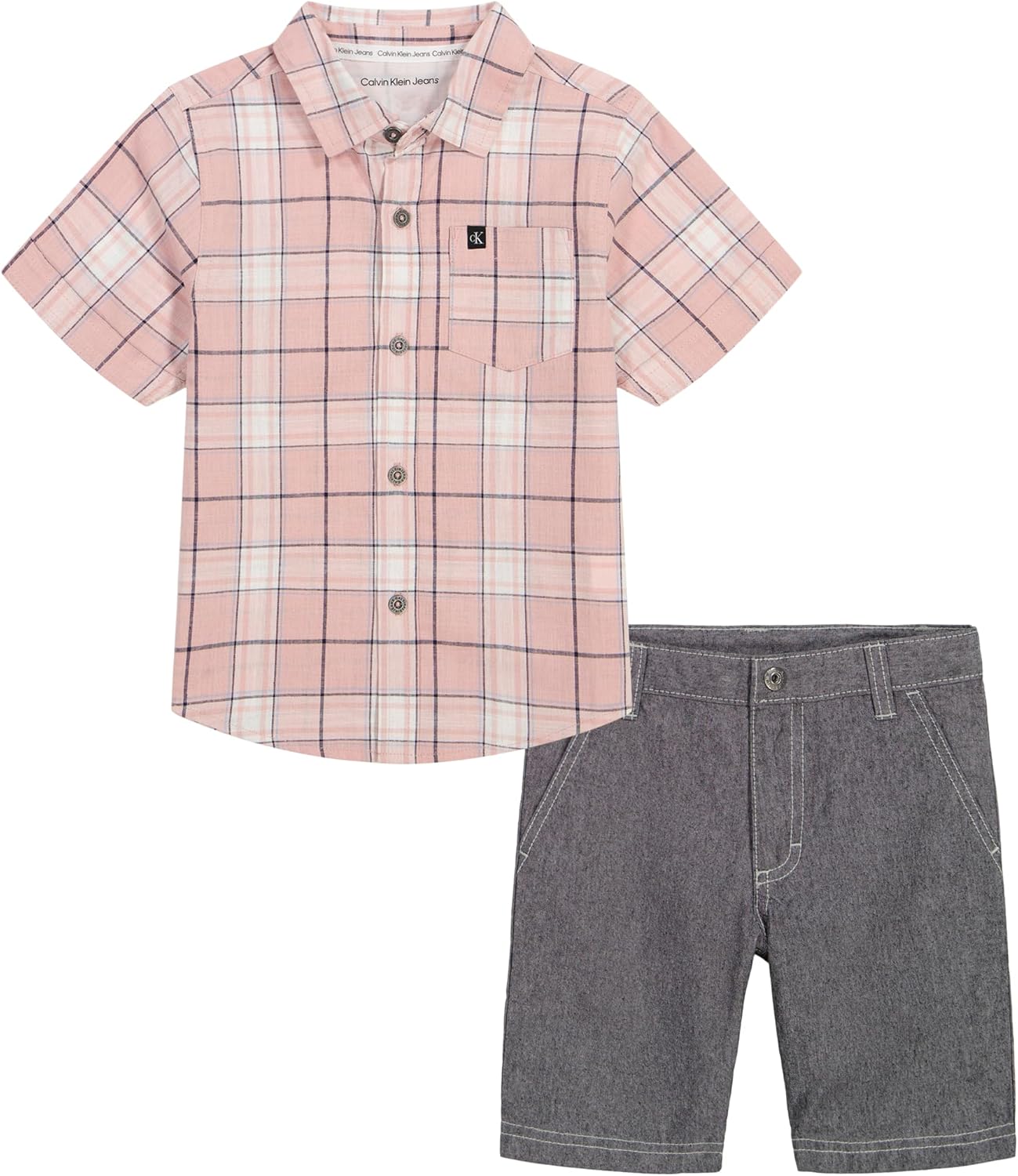 Calvin Klein Woven Short Set for Boys Quality Style Comfort